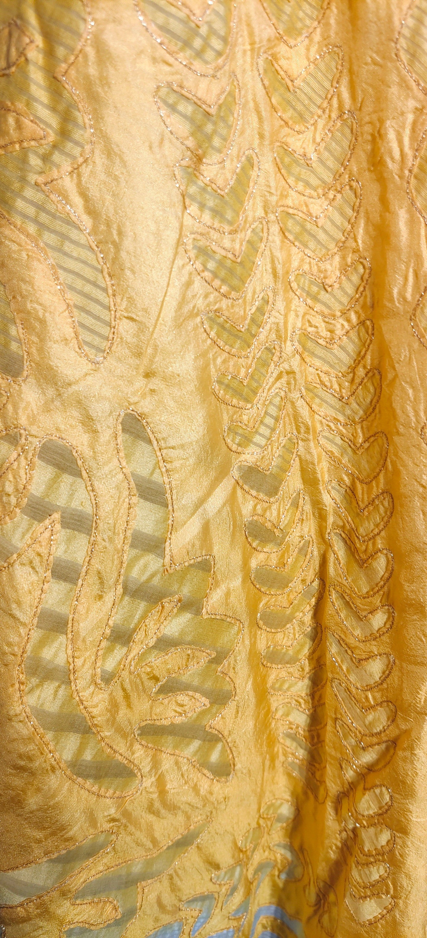 Stitched applique Long Dress VISHAL KAPUR STUDIO