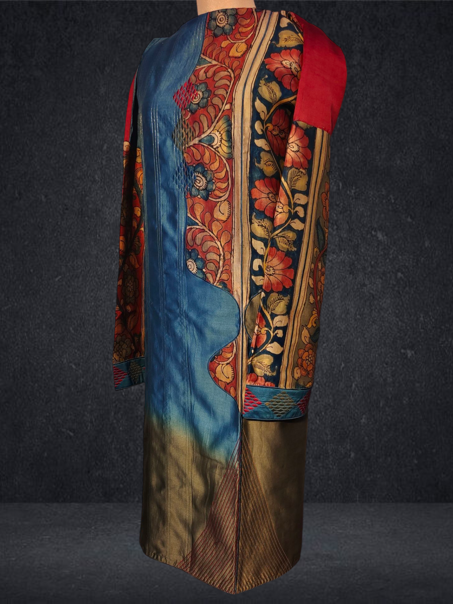 Semi Stitched Chanderi Kurta VISHAL KAPUR