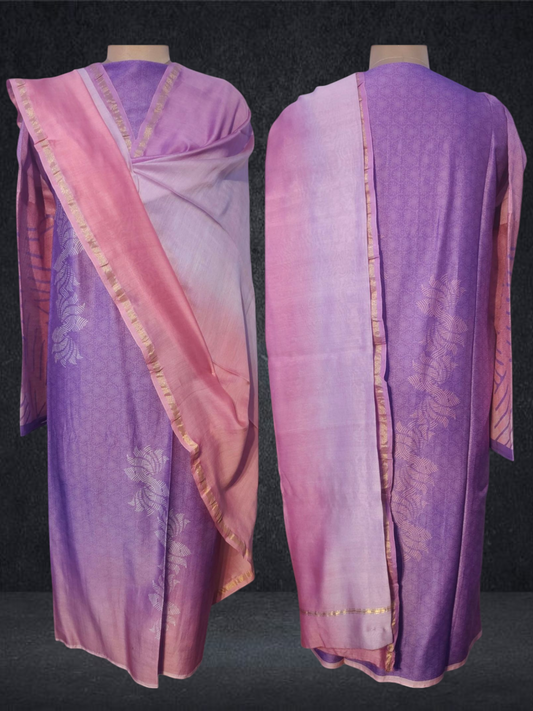 Semi Stitched Chanderi kurta VISHAL KAPUR