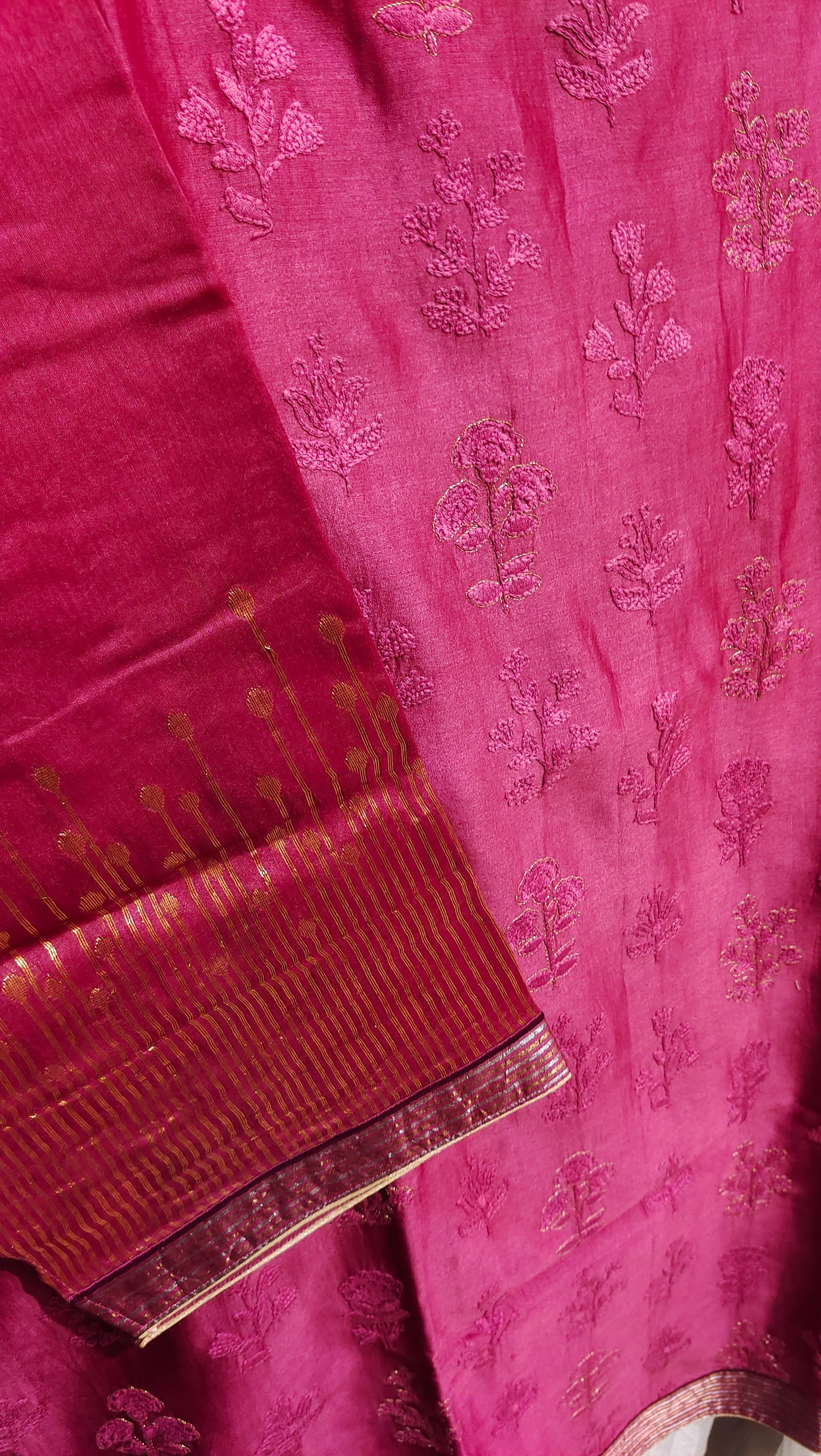 Semi Stitched Formal Chanderi Suitset