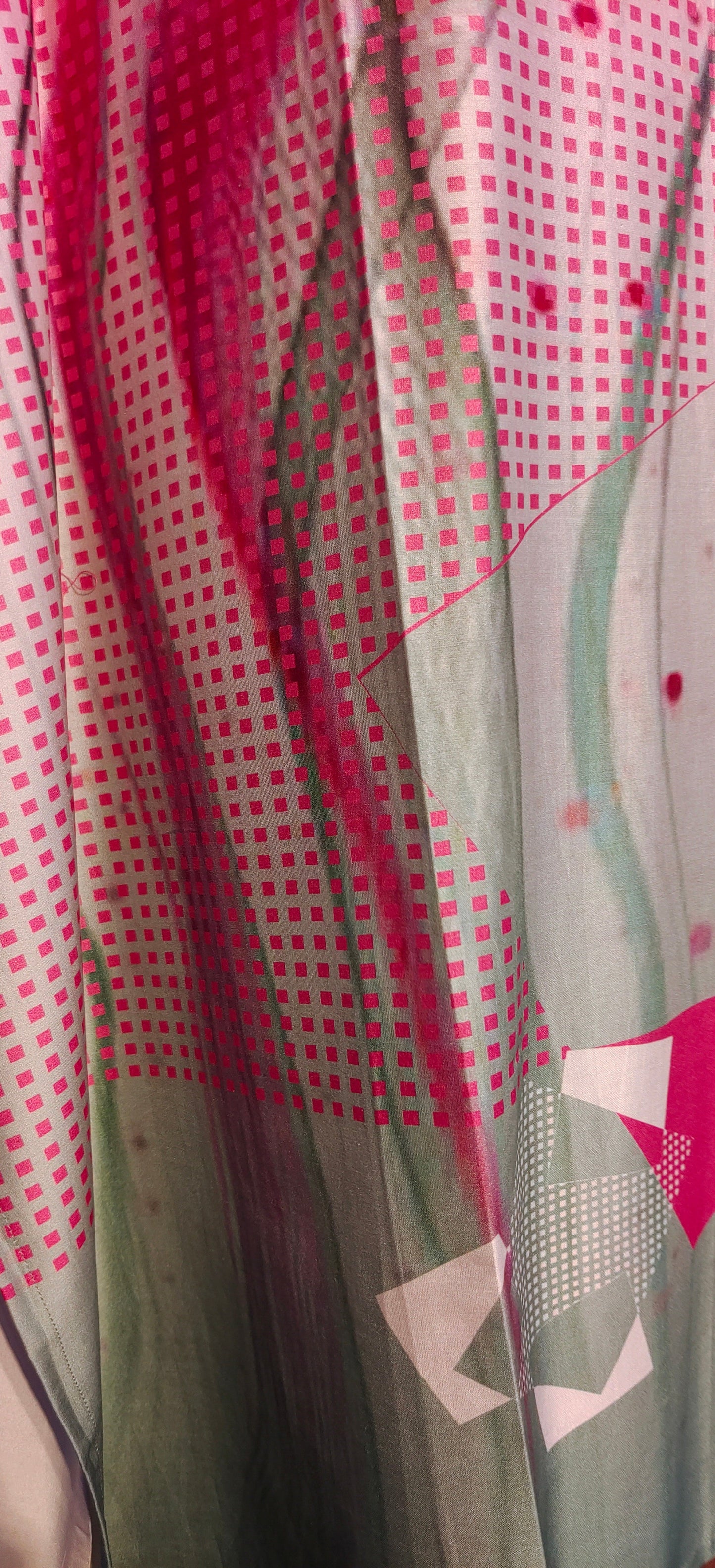 Stitched Chanderi Digital Printed Kaftan VISHAL KAPUR STUDIO