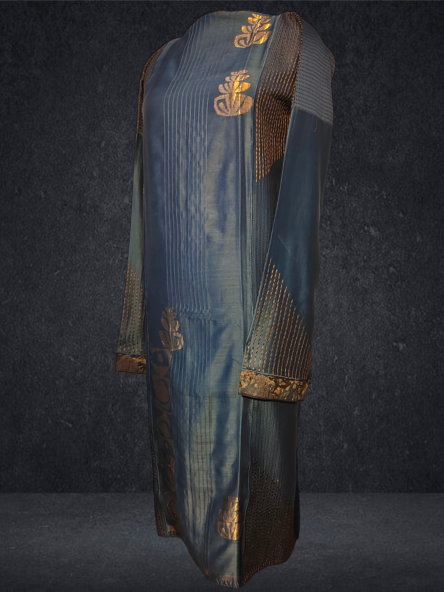 Semi Stitched Formal chanderi Kurta VISHAL KAPUR