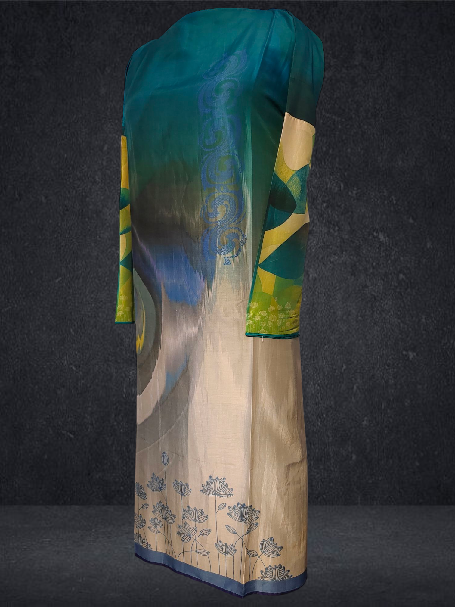 Semi Stitched Chanderi Casual Suitset VISHAL KAPUR