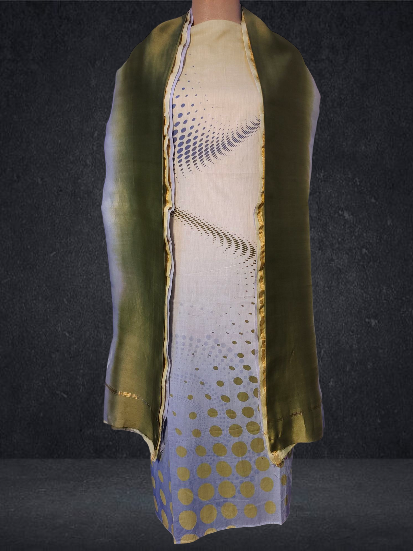 Semi Stitched Cotton Kurta VISHAL KAPUR