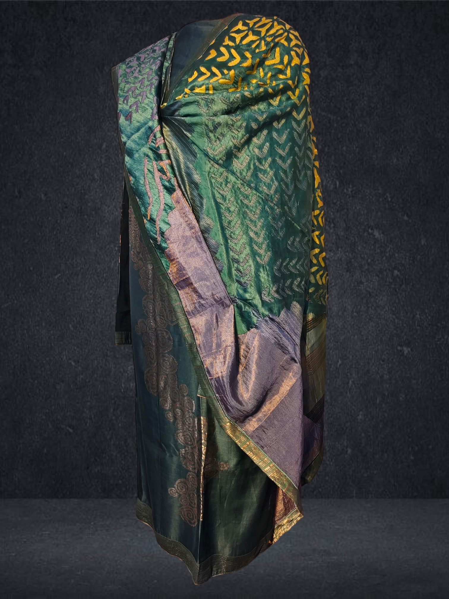 Semi Stitched Chanderi Kurta VISHAL KAPUR