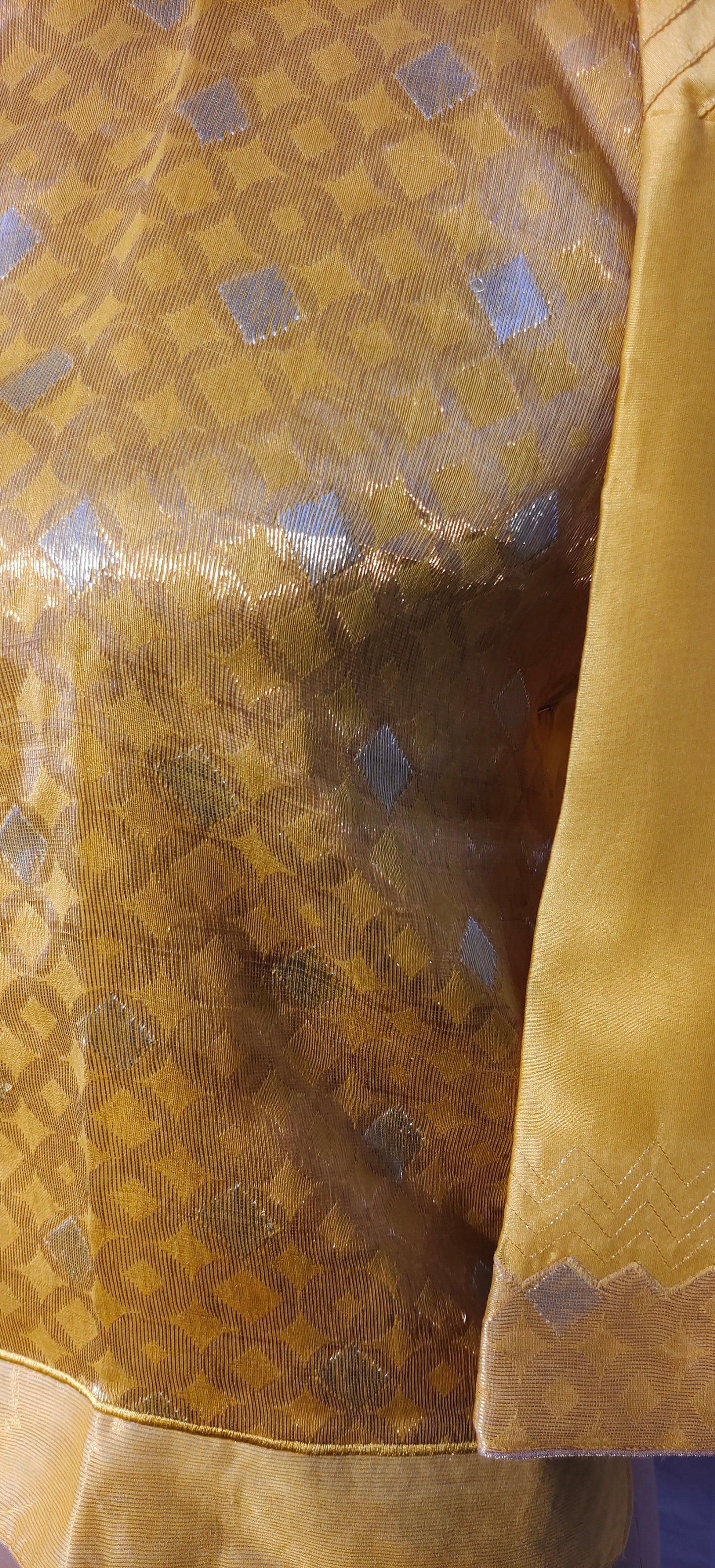 Semistitched Chanderi Ɓlouse