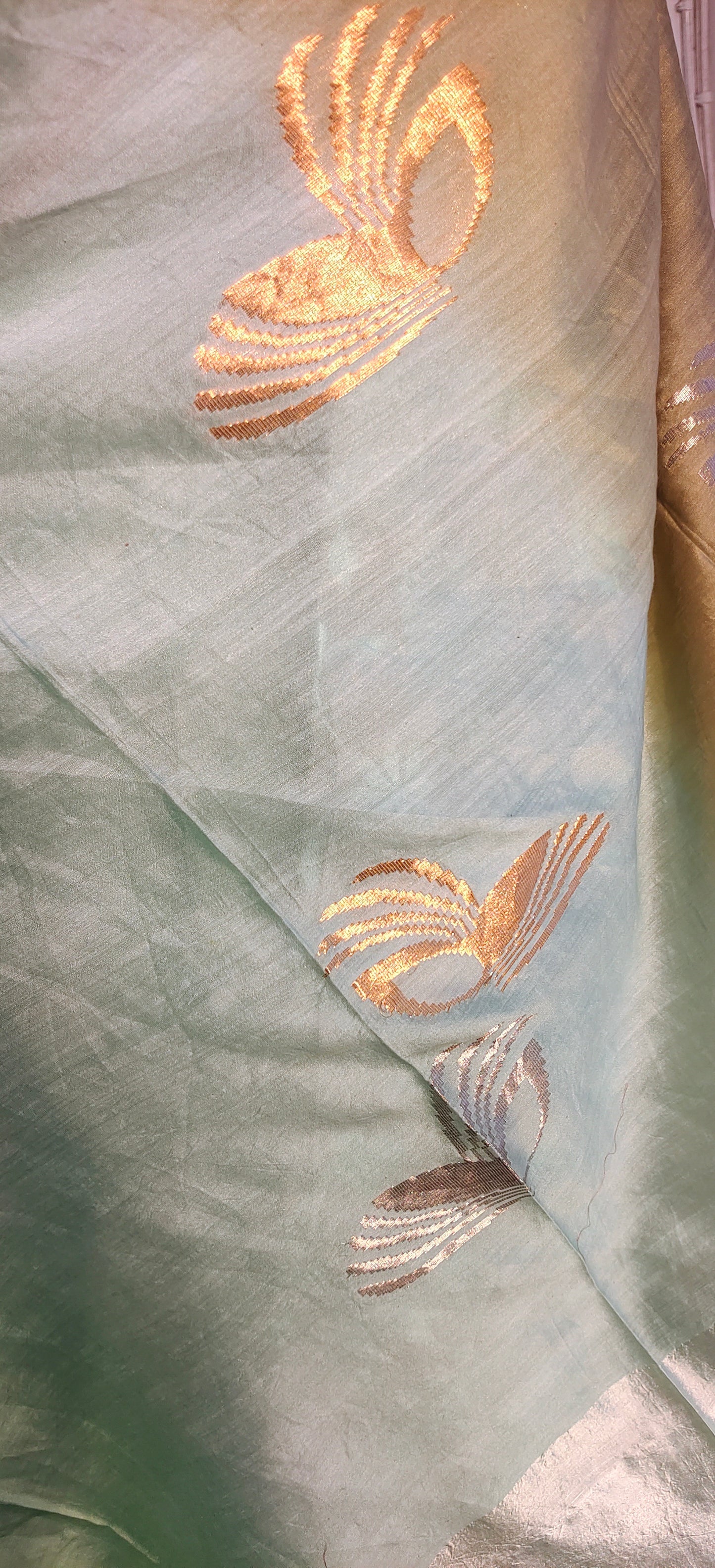 Semi Stitched Formal chanderi Suitset