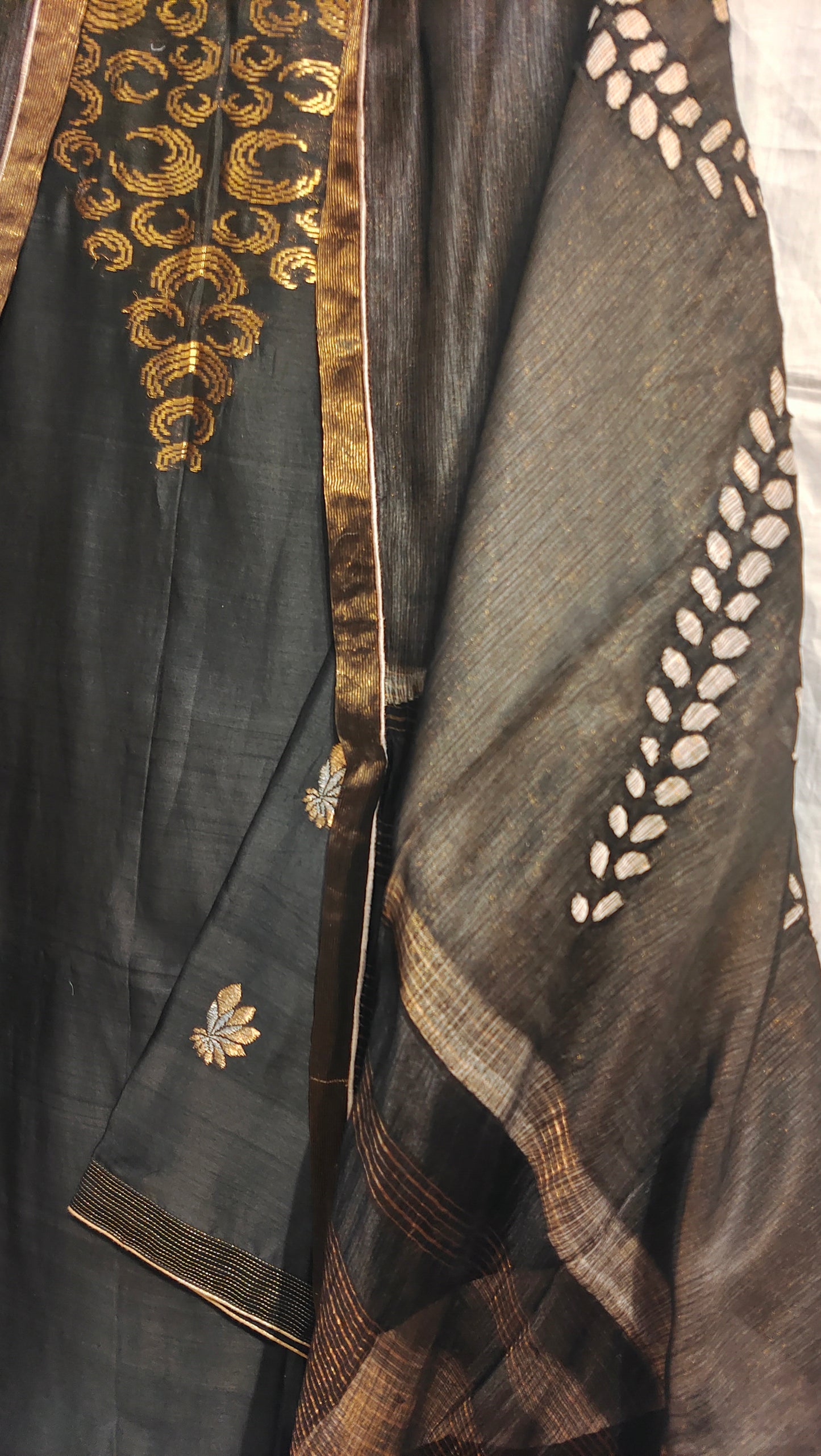Semi Stitched Formal chanderi Suitset