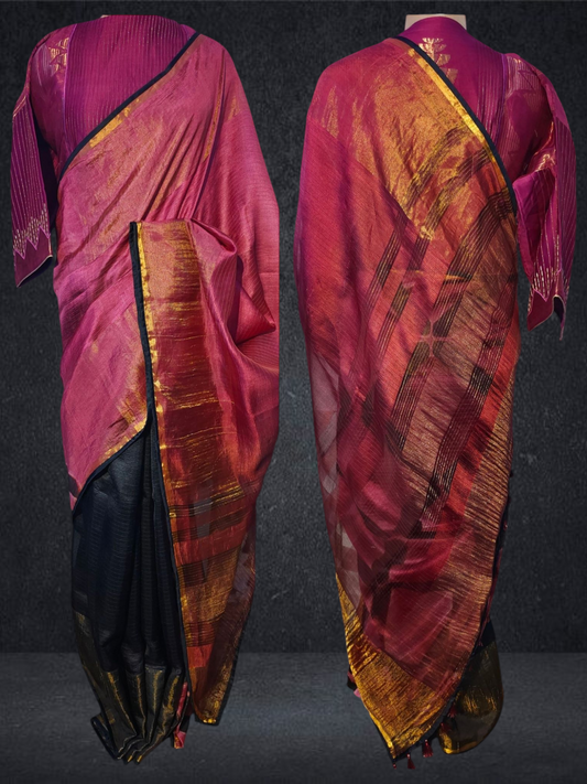 Formal Chanderi Zari Woven Saree