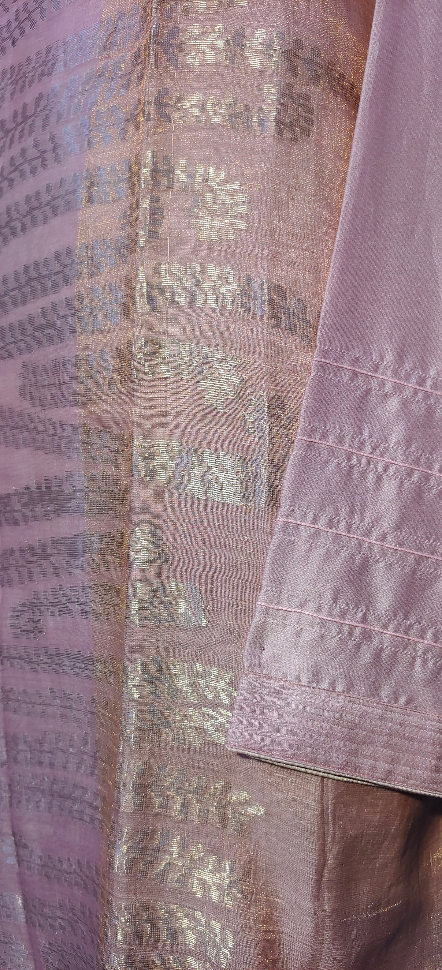 Semi Stitched Formal chanderi Kurta
