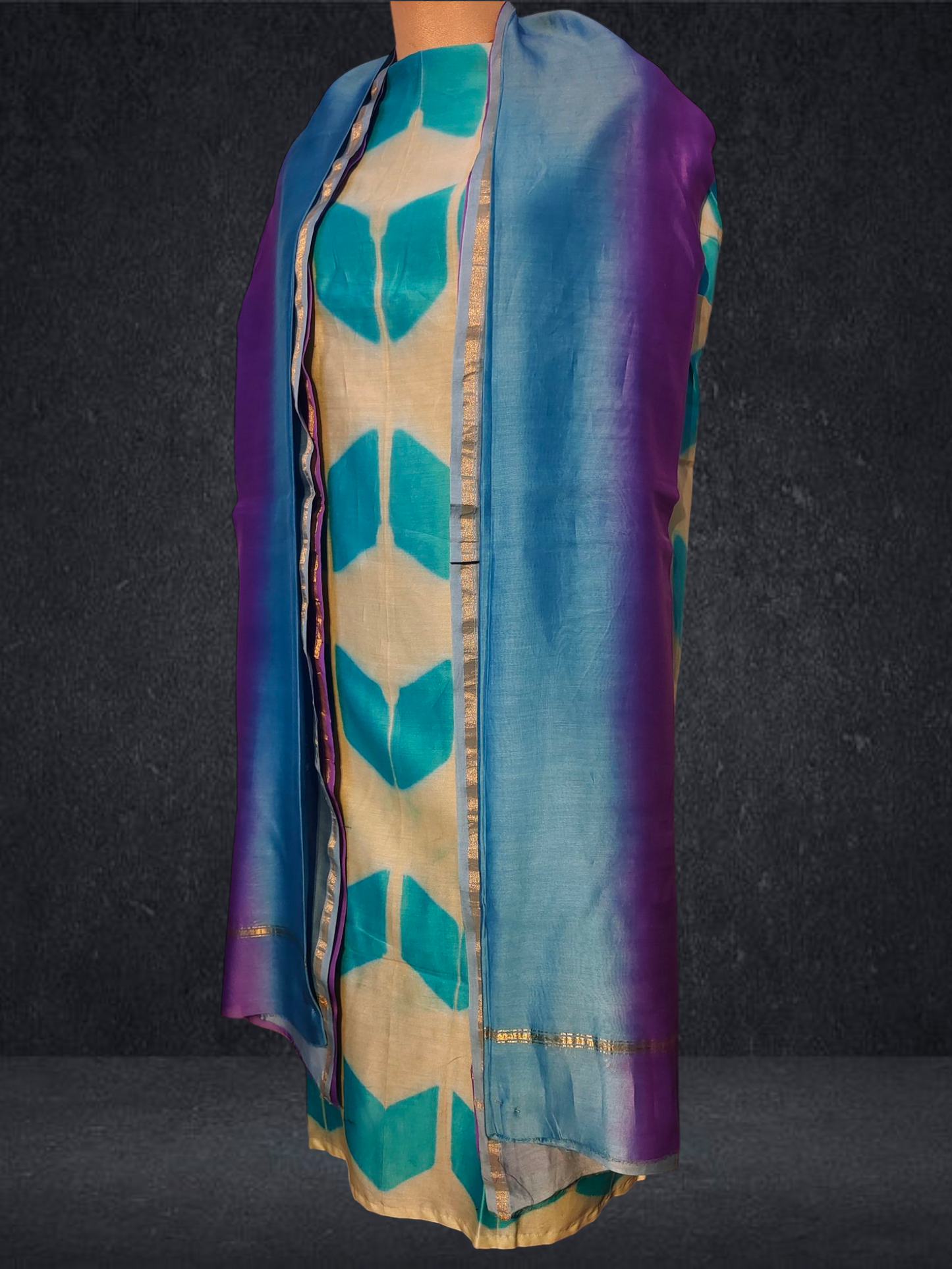 Semi Stitched Chanderi Kurta VISHAL KAPUR
