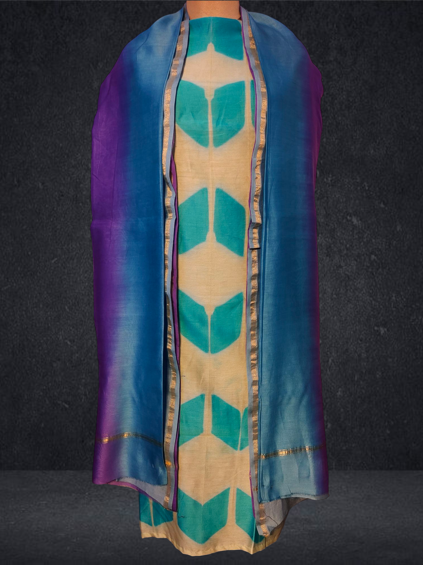 Semi Stitched Chanderi Kurta VISHAL KAPUR