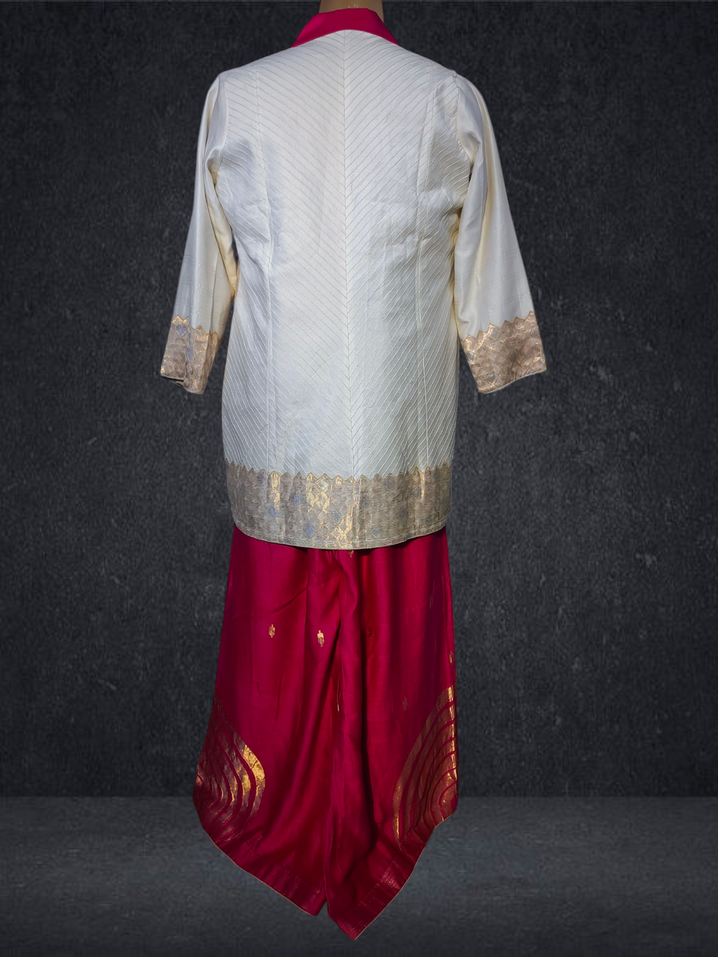 Stitched Chanderi Long Dress