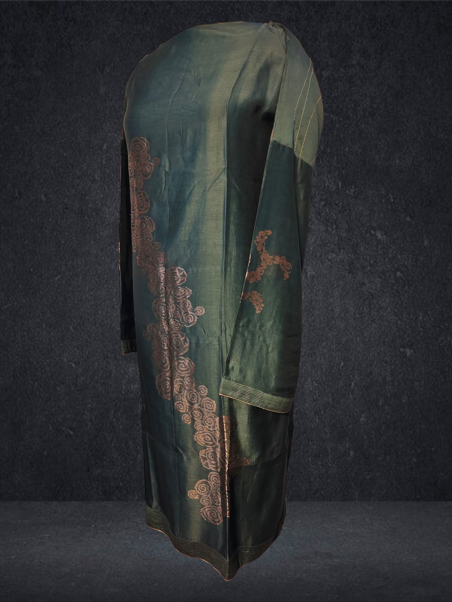 Semi Stitched Chanderi Kurta VISHAL KAPUR