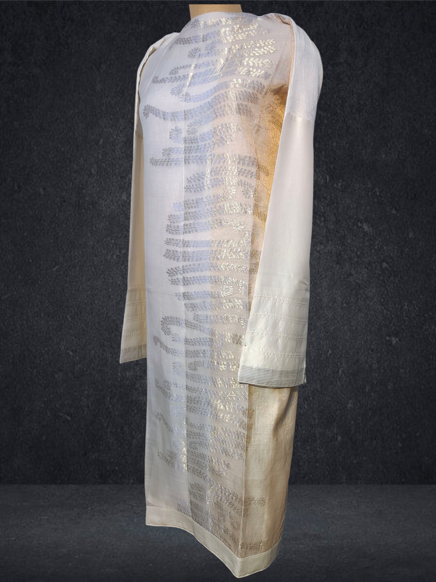 (Copy) Semi Stitched Formal chanderi Suitset VISHAL KAPUR