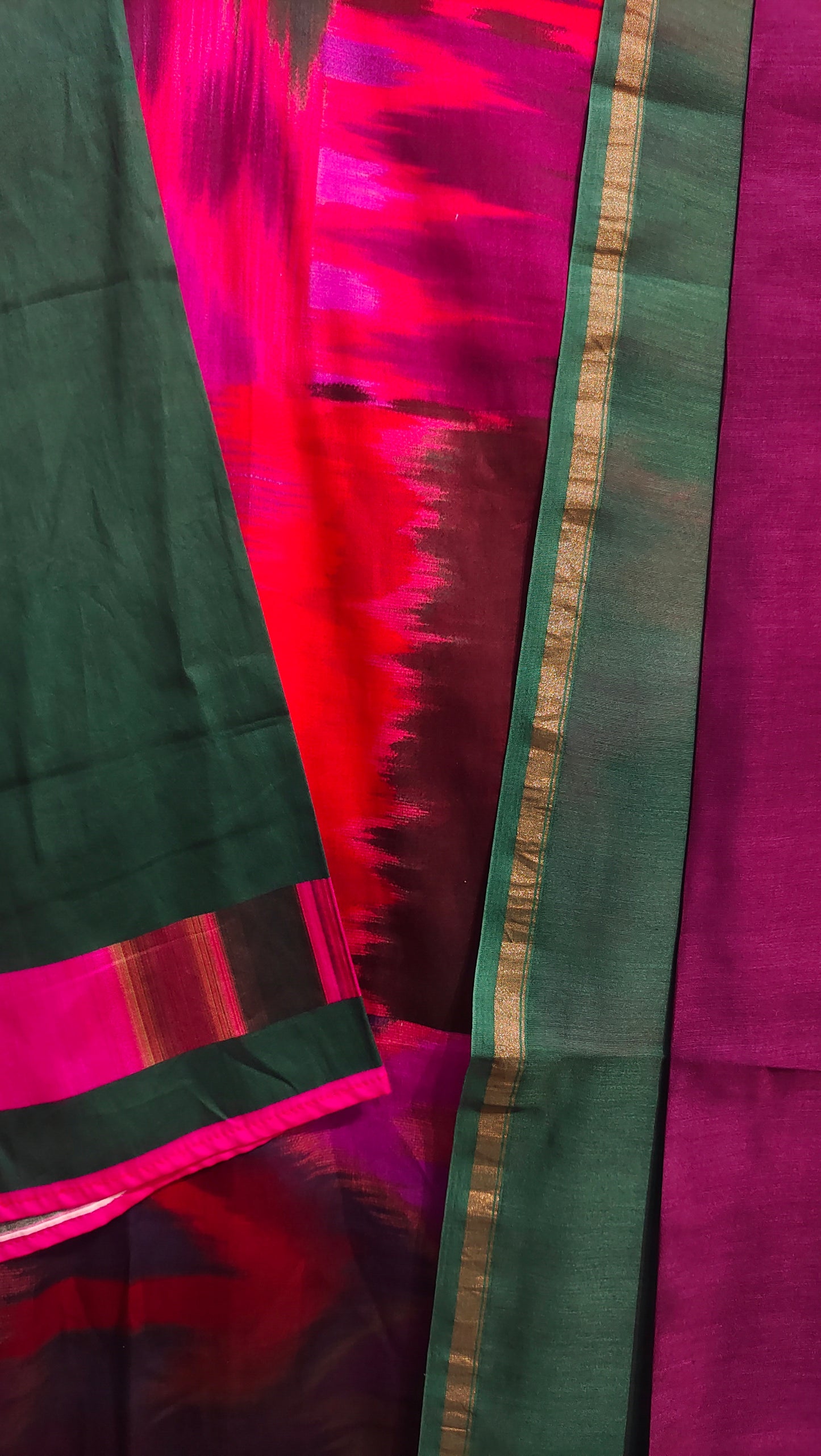 Semi Stitched Cotton Satin Casual Suitset