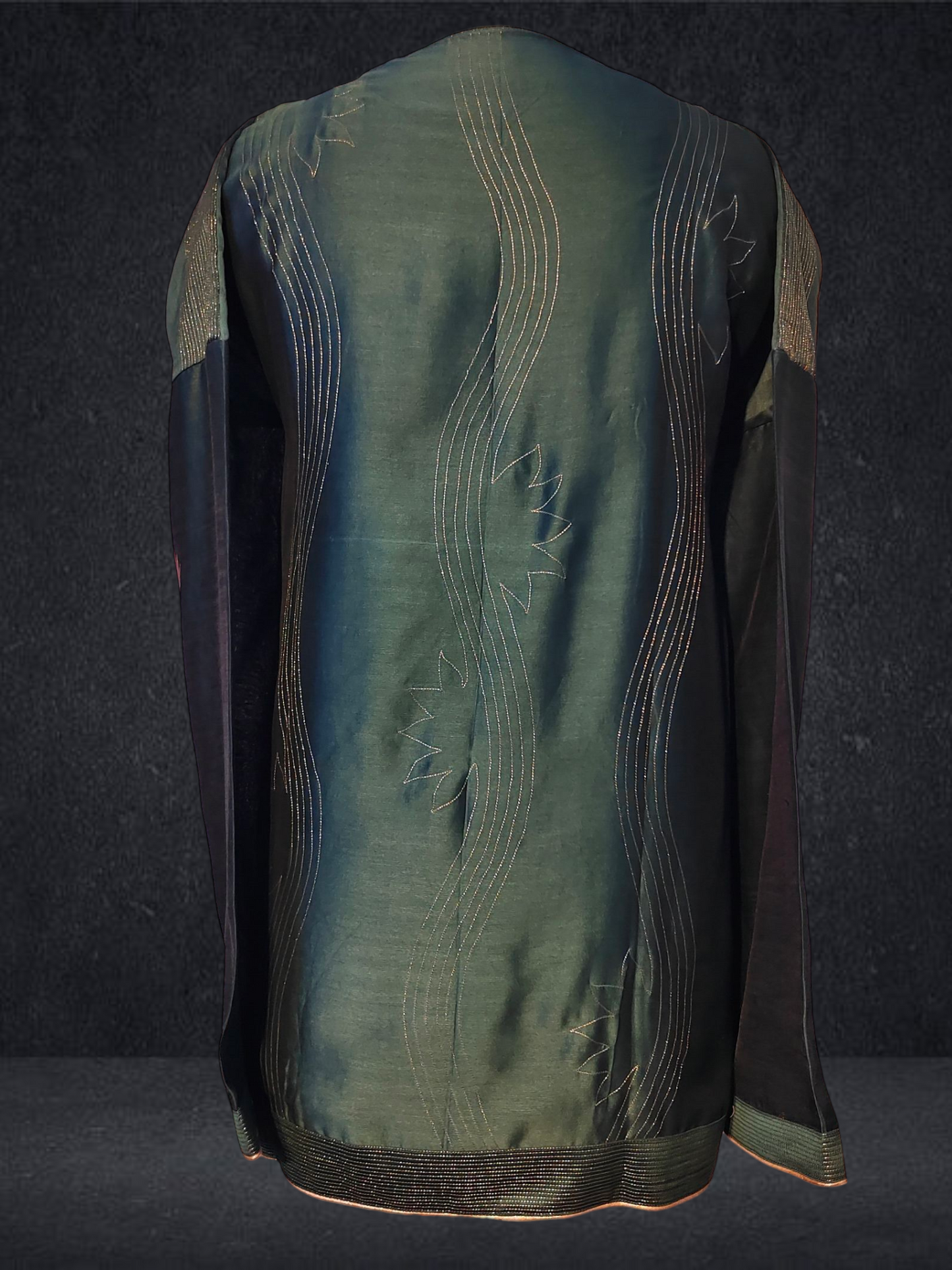 Semi Stitched Chanderi Zariwoven Short Tunic VISHAL KAPUR STUDIO