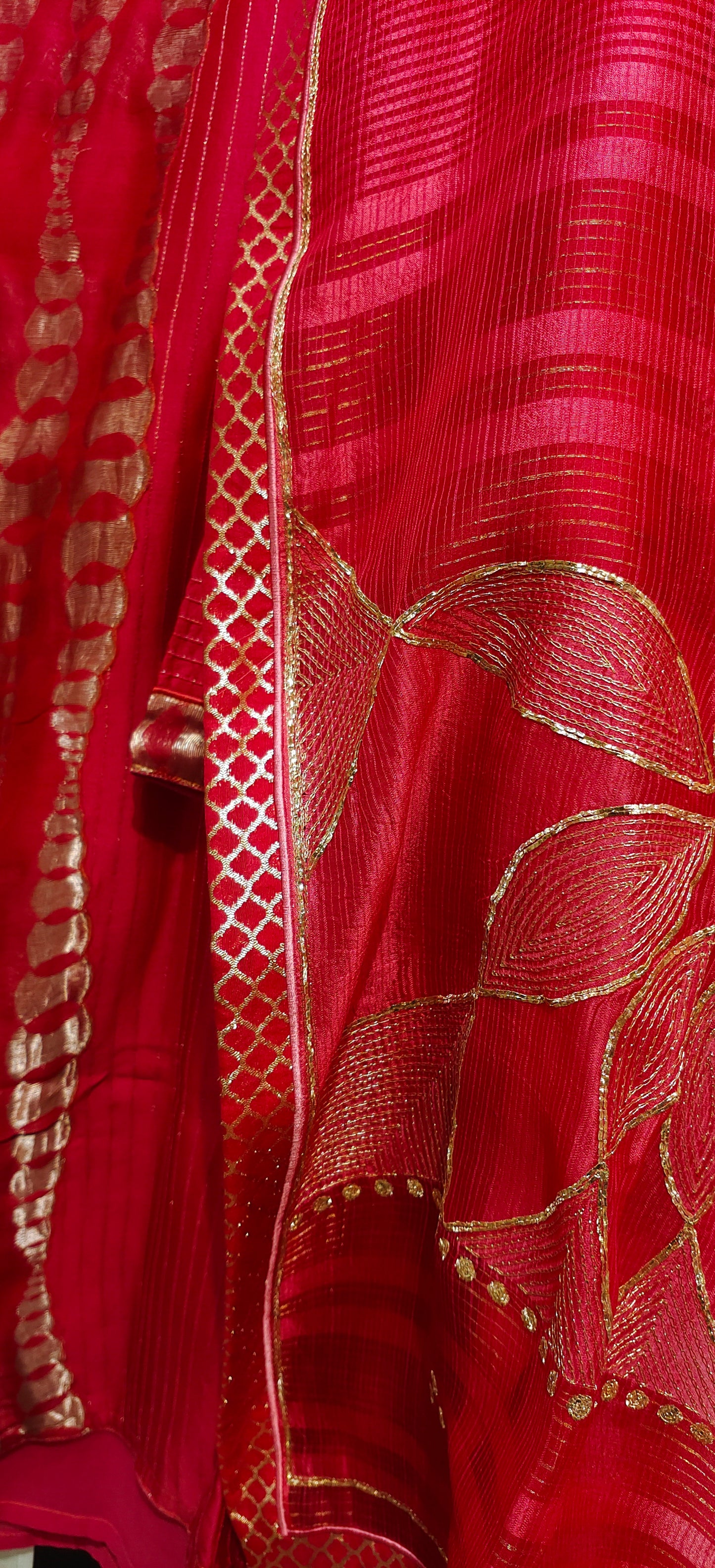 Semi Stitched Formal Chanderi Suitset