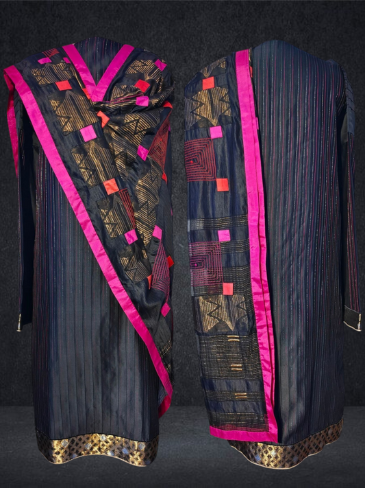 Semi Stitched Formal chanderi Suitset