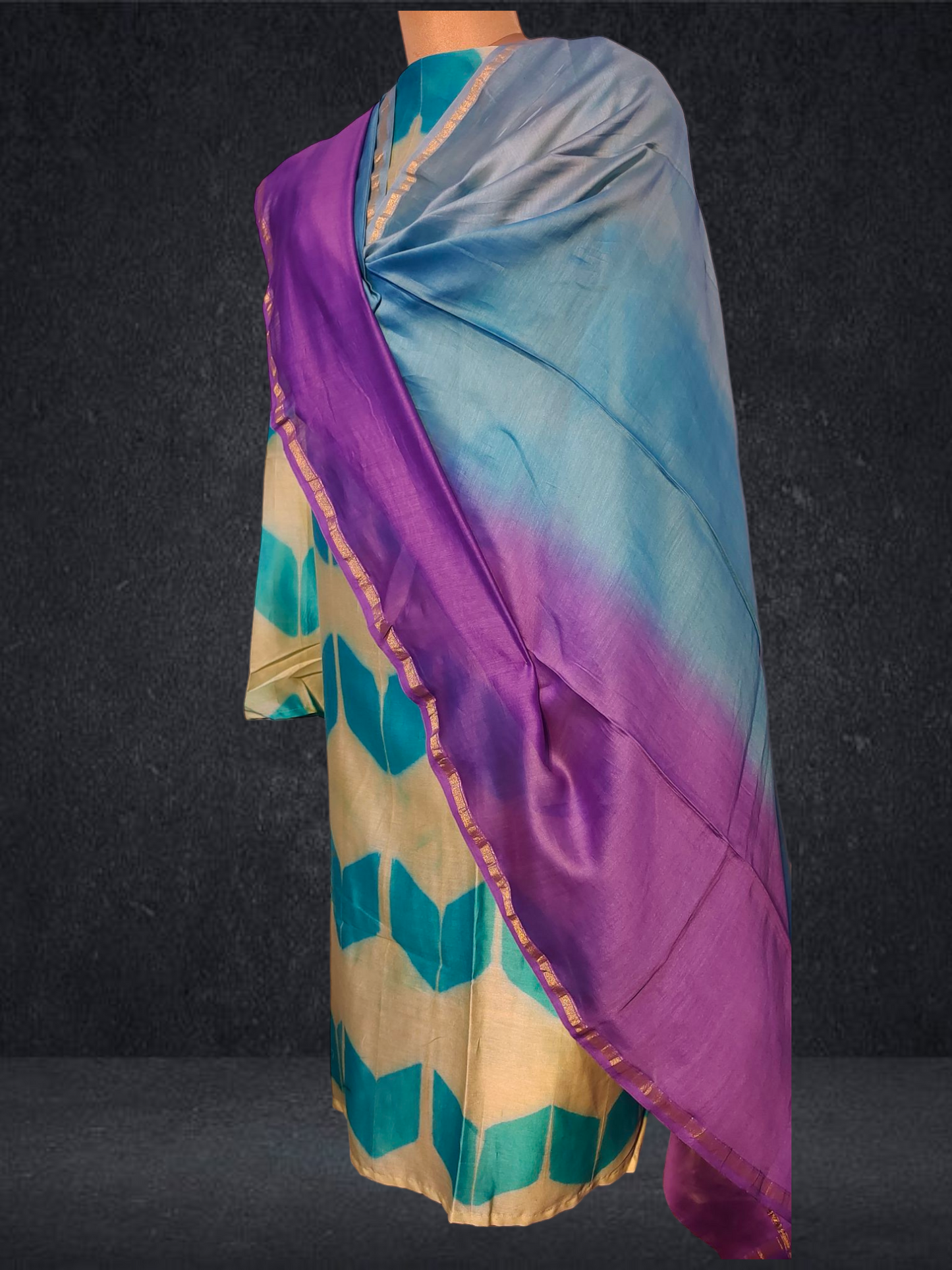 Semi Stitched Chanderi Kurta VISHAL KAPUR