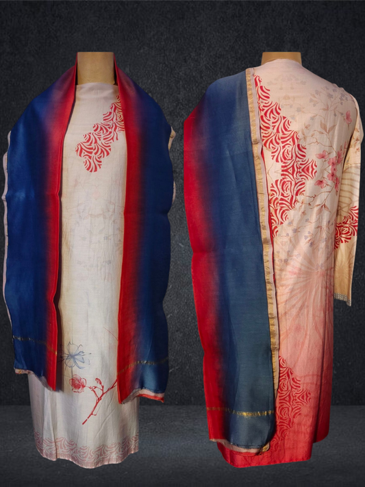 Semi Stitched Cotton Casual Suitset VISHAL KAPUR