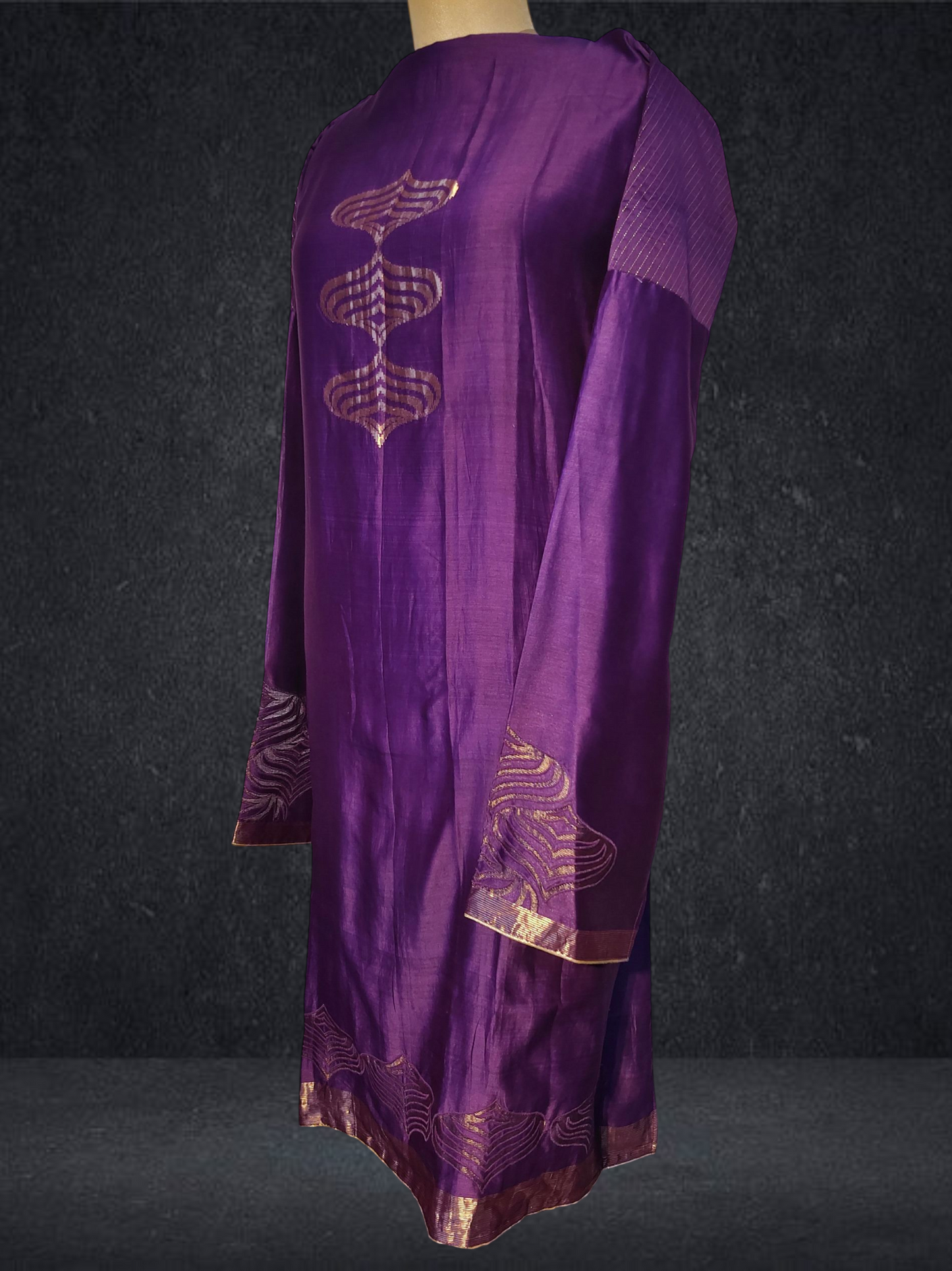Semi Stitched Formal chanderi Suitset VISHAL KAPUR