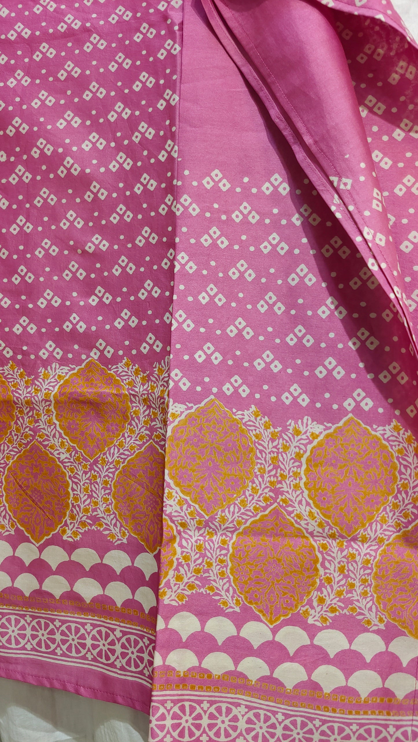 Semi Stitched Chanderi Casual kurta
