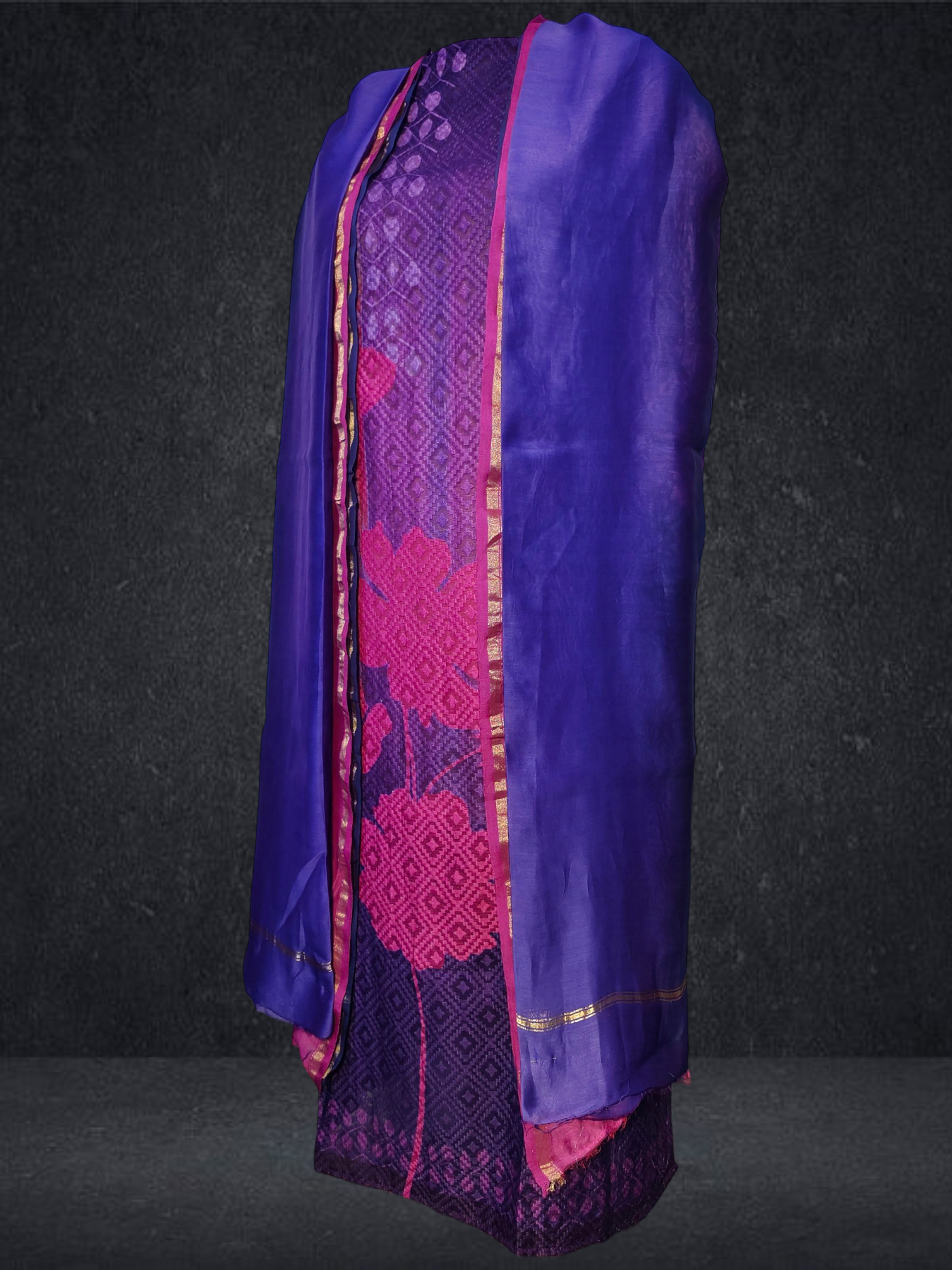 Semi Stitched Chanderi Casual Suitset VISHAL KAPUR
