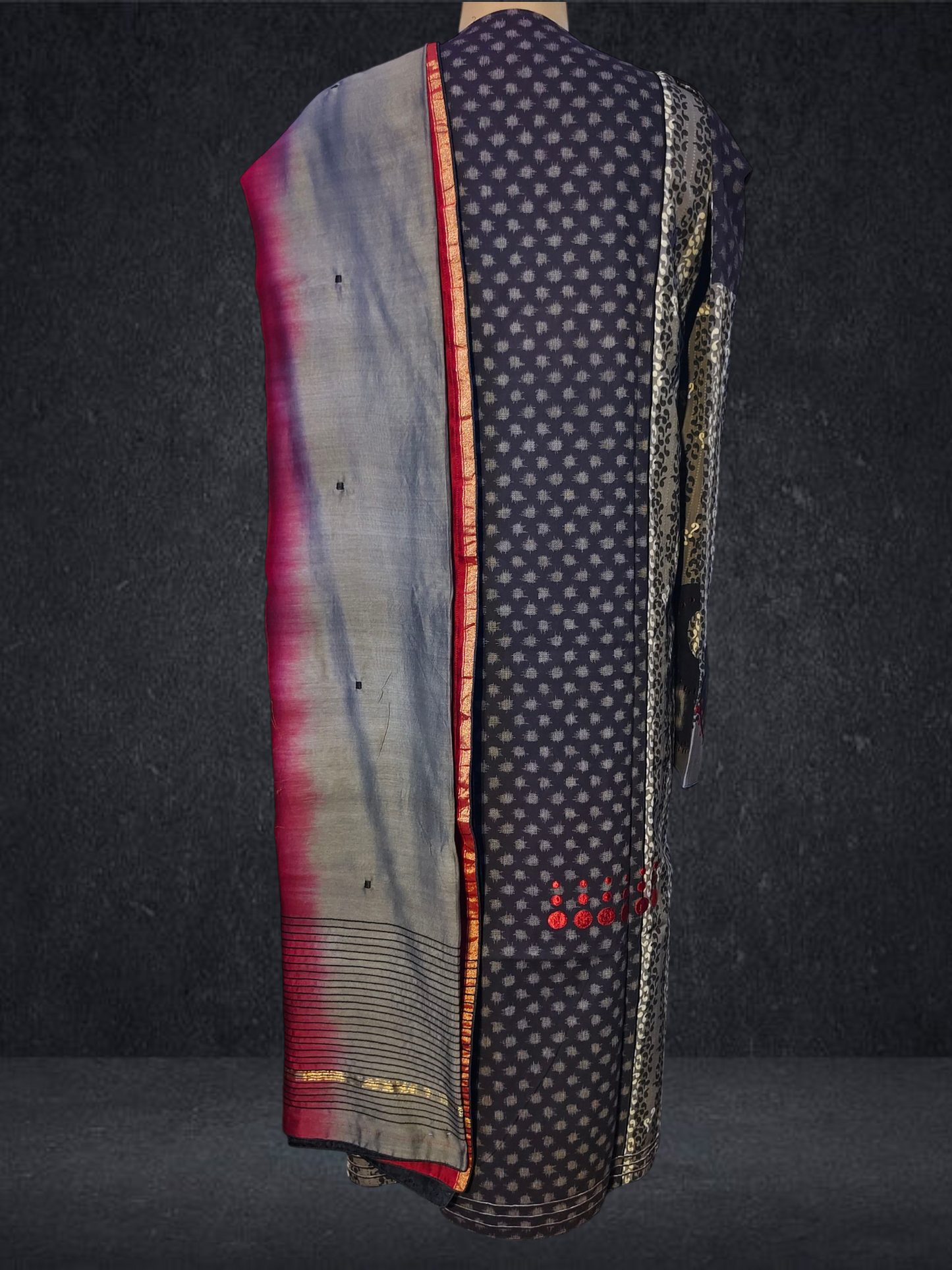 Semi Stitched Formal chanderi Suitset