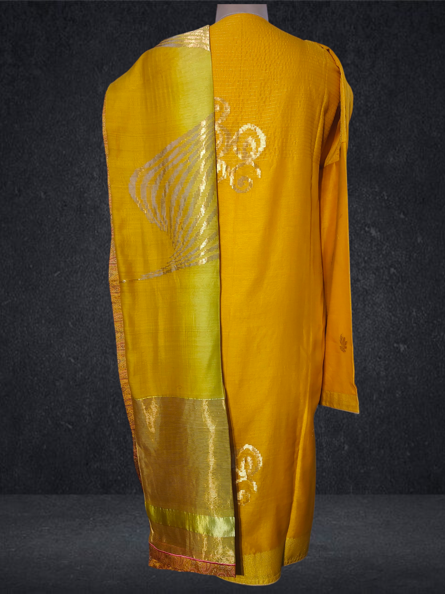 Semi Stitched Formal chanderi Suitset VISHAL KAPUR
