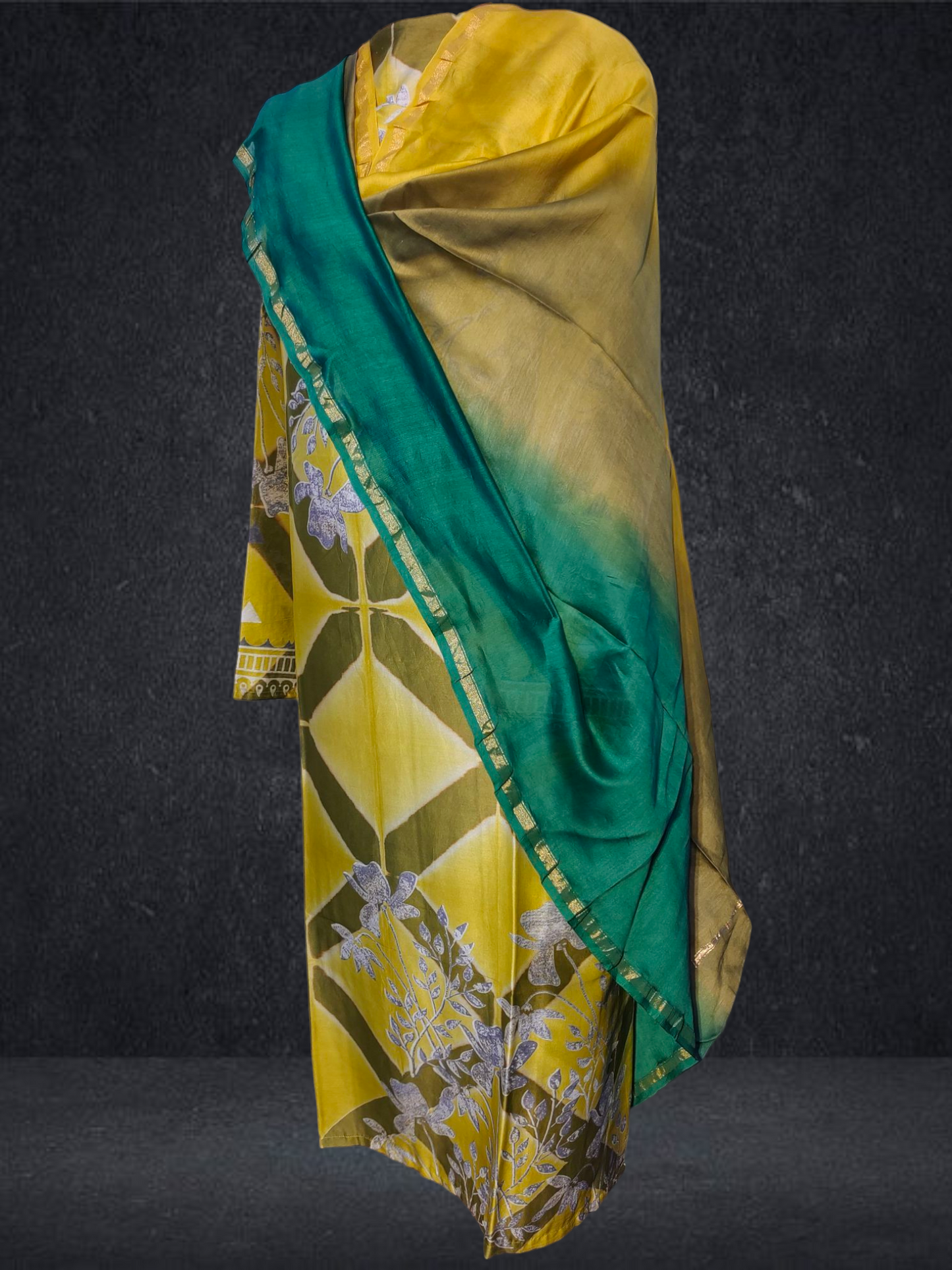 Semi Stitched Chanderi kurta VISHAL KAPUR