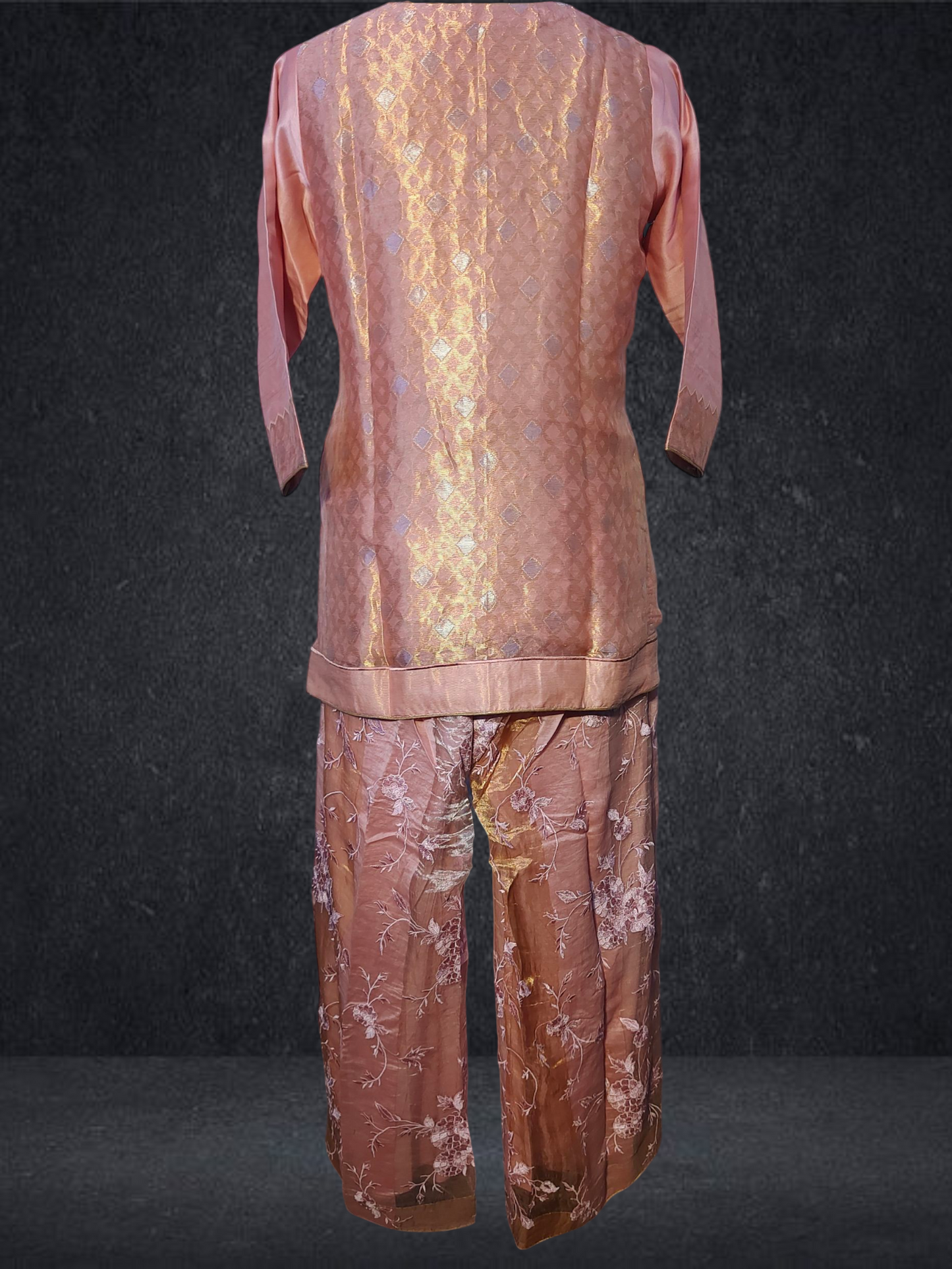 Stitched Chanderi Long Dress