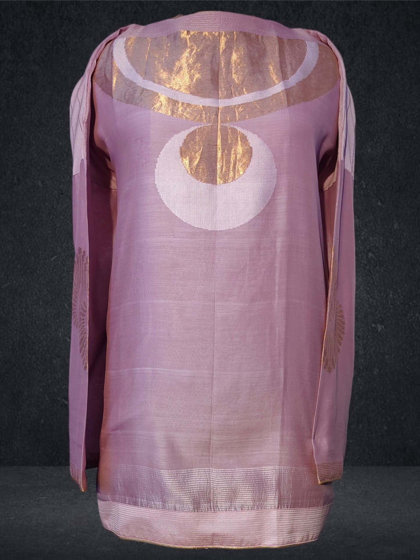 Semi Stitched Chanderi Zariwoven Short Tunic VISHAL KAPUR STUDIO