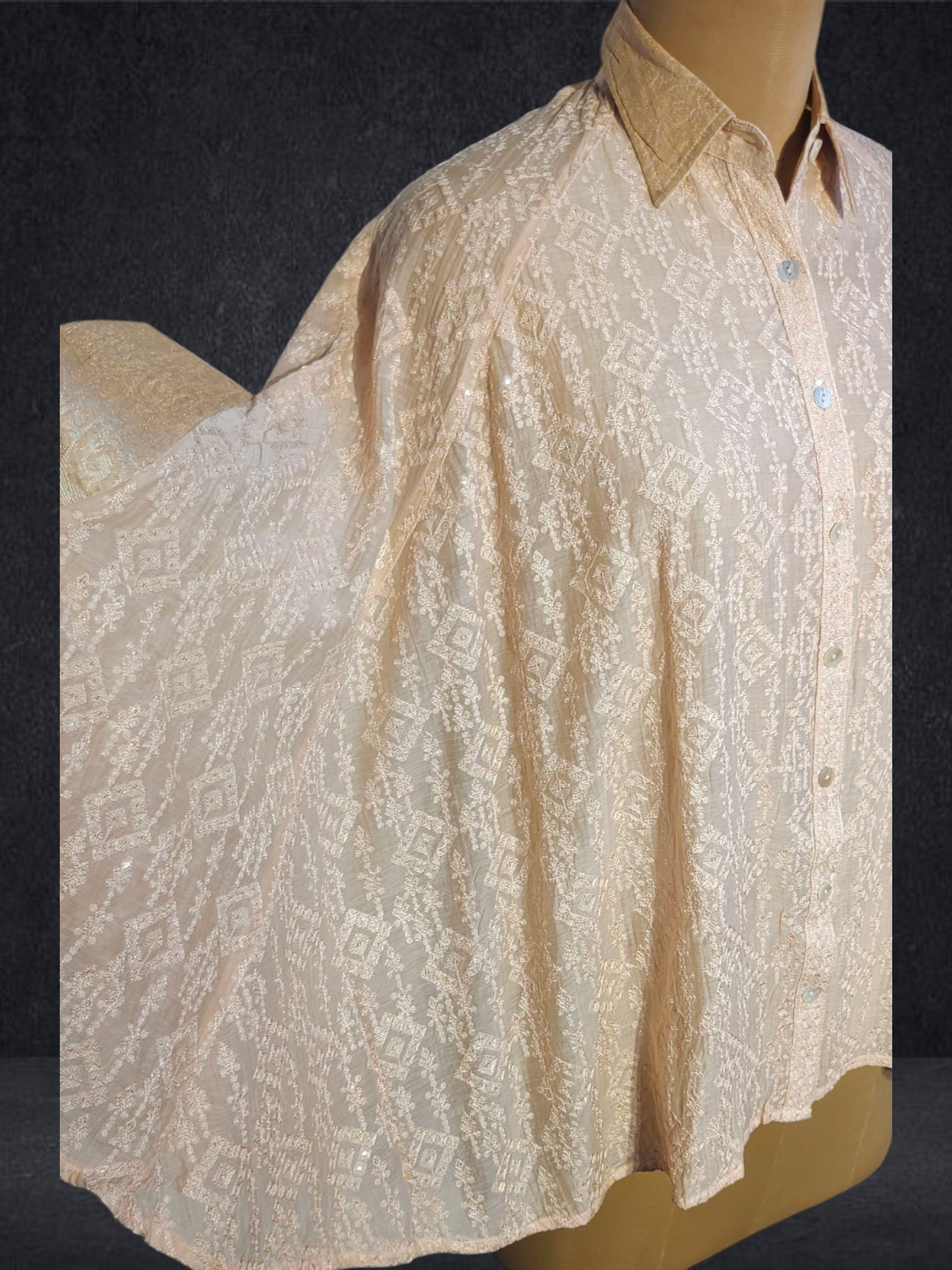 Stitched Embroidered Short Shirt VISHAL KAPUR STUDIO