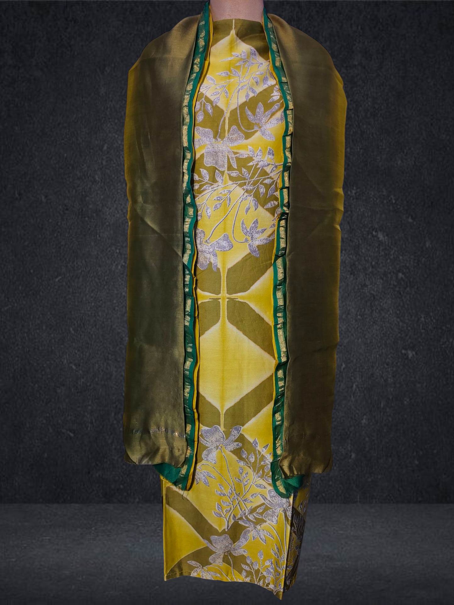 Semi Stitched Chanderi kurta VISHAL KAPUR