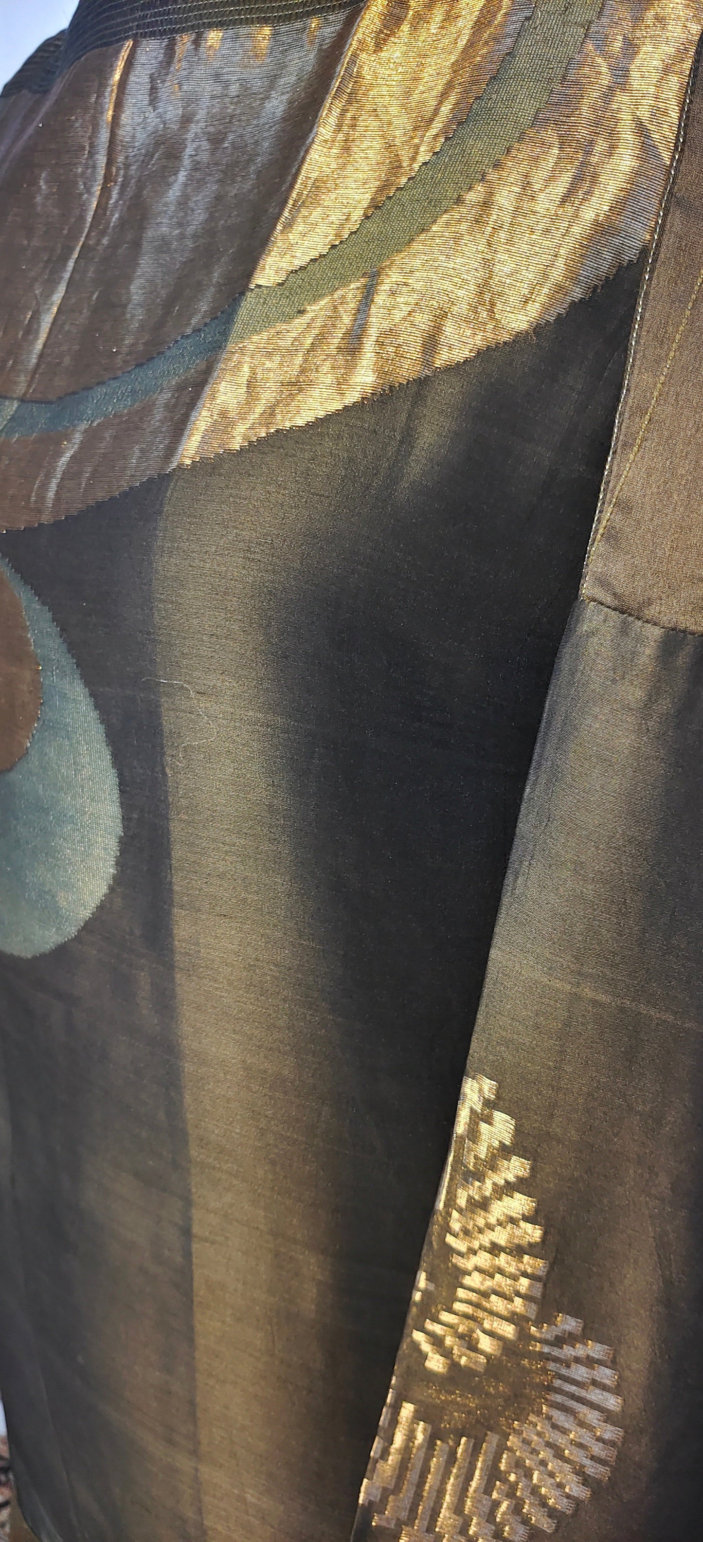 Semi Stitched Chanderi Zariwoven Short Tunic VISHAL KAPUR STUDIO