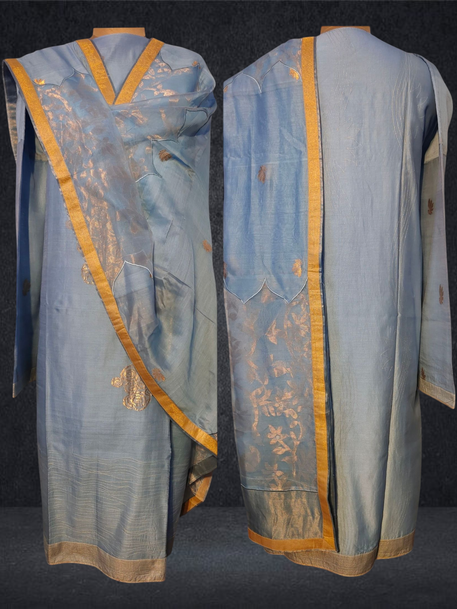 Semi Stitched Formal chanderi Suitset VISHAL KAPUR