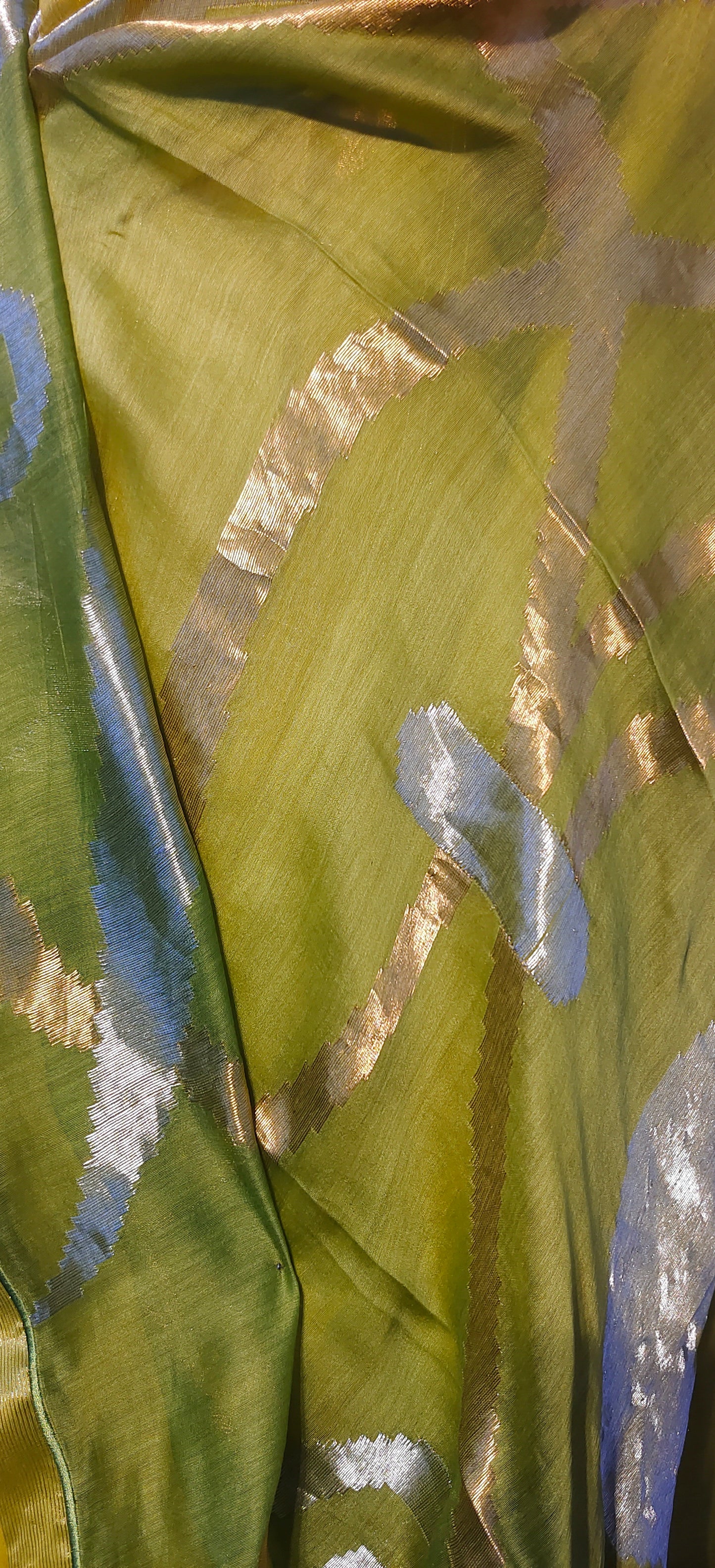 Semi Stitched Formal chanderi Suitset