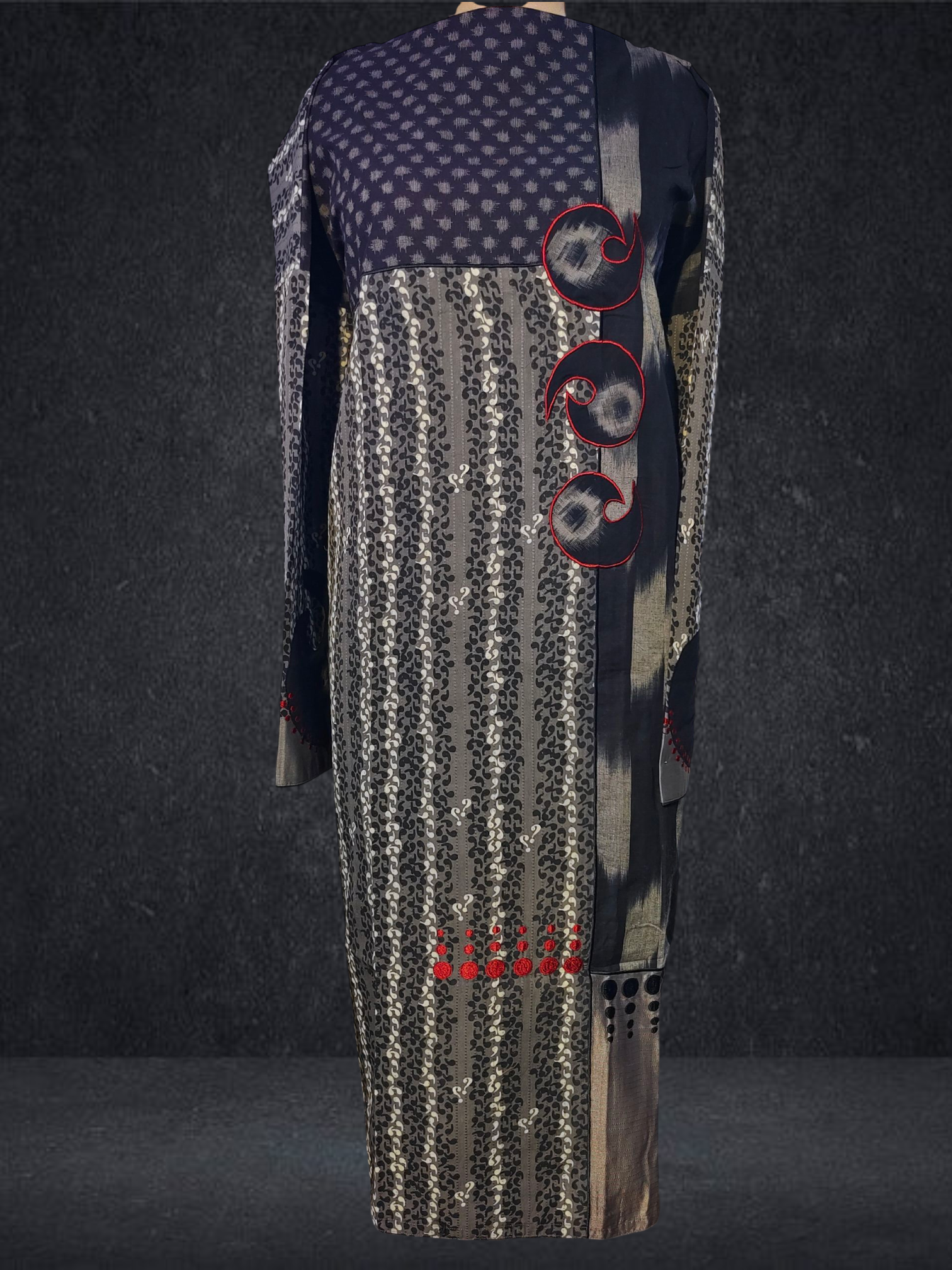 (Copy) Semi Stitched Formal chanderi Suitset VISHAL KAPUR