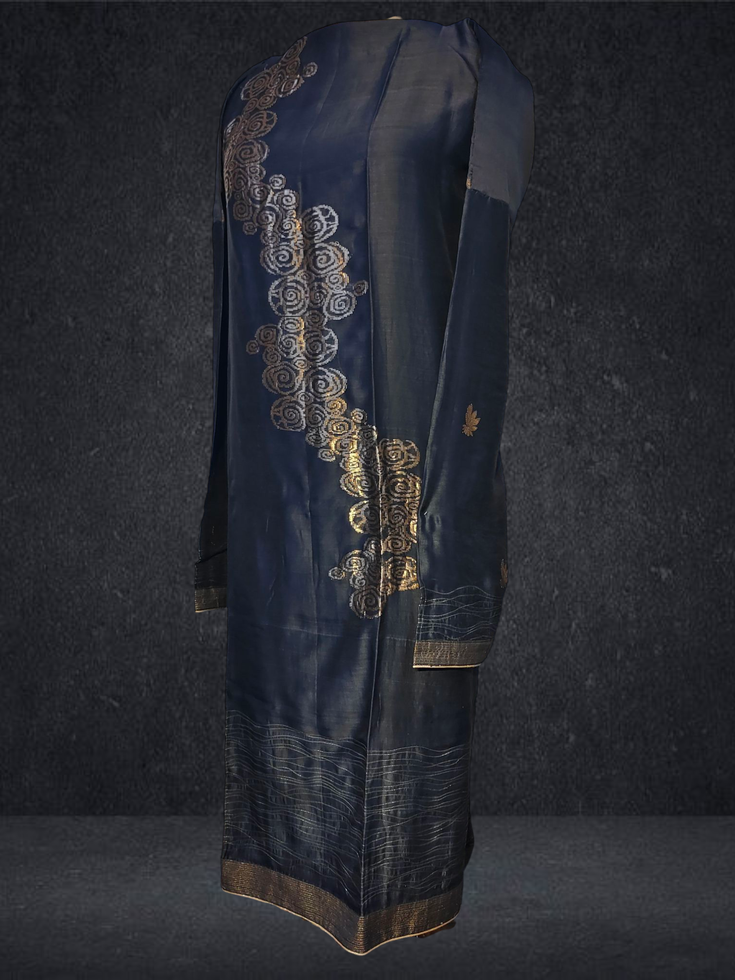 Semi Stitched Chanderi kurta VISHAL KAPUR