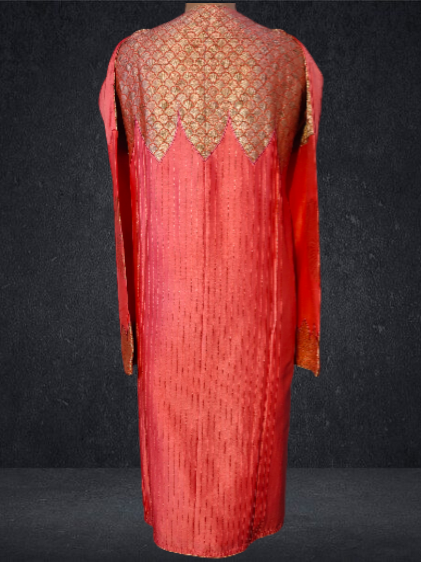 Semi Stitched Formal chanderi Kurta