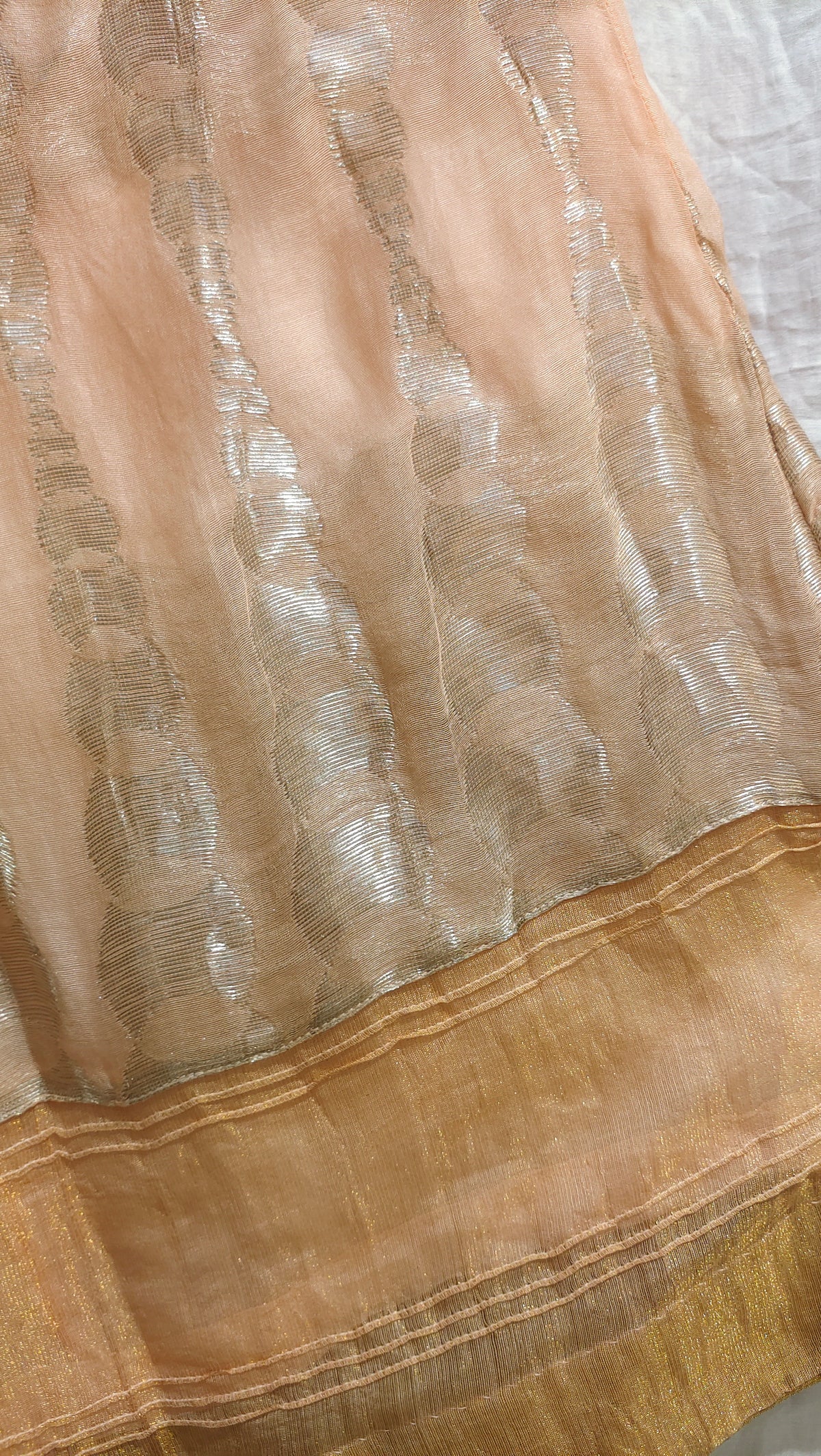 Indowestern chanderi formal flared plazzo pant