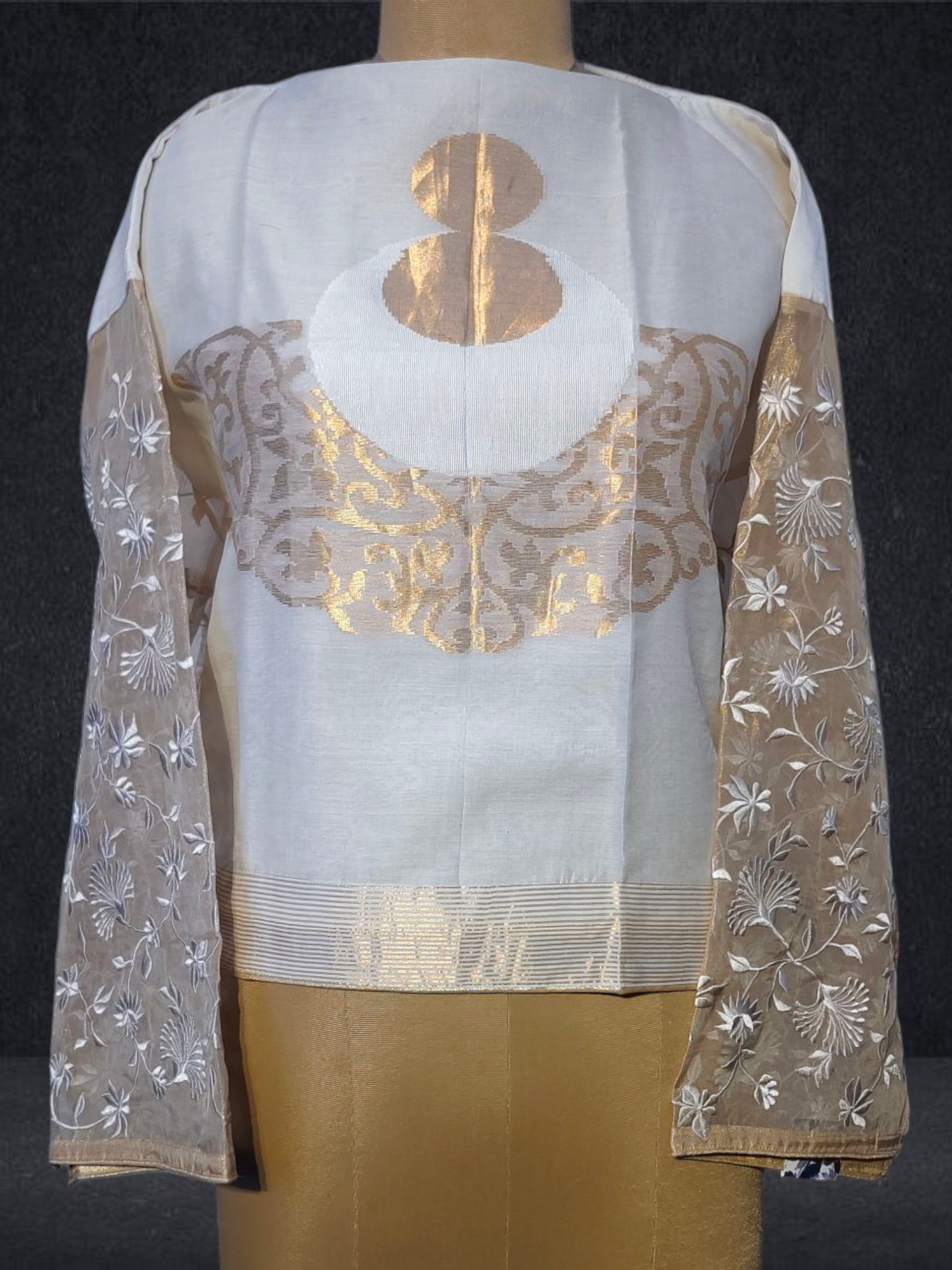 Semistitched Chanderi Ɓlouse VISHAL KAPUR STUDIO