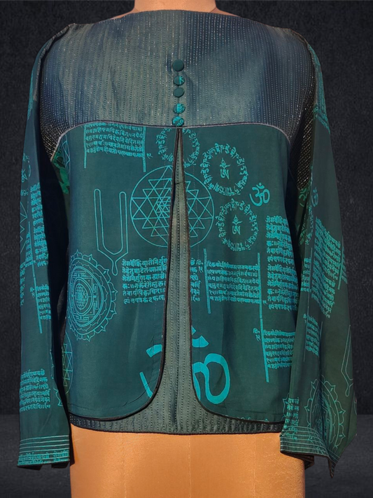 Semistitched Chanderi Ɓlouse