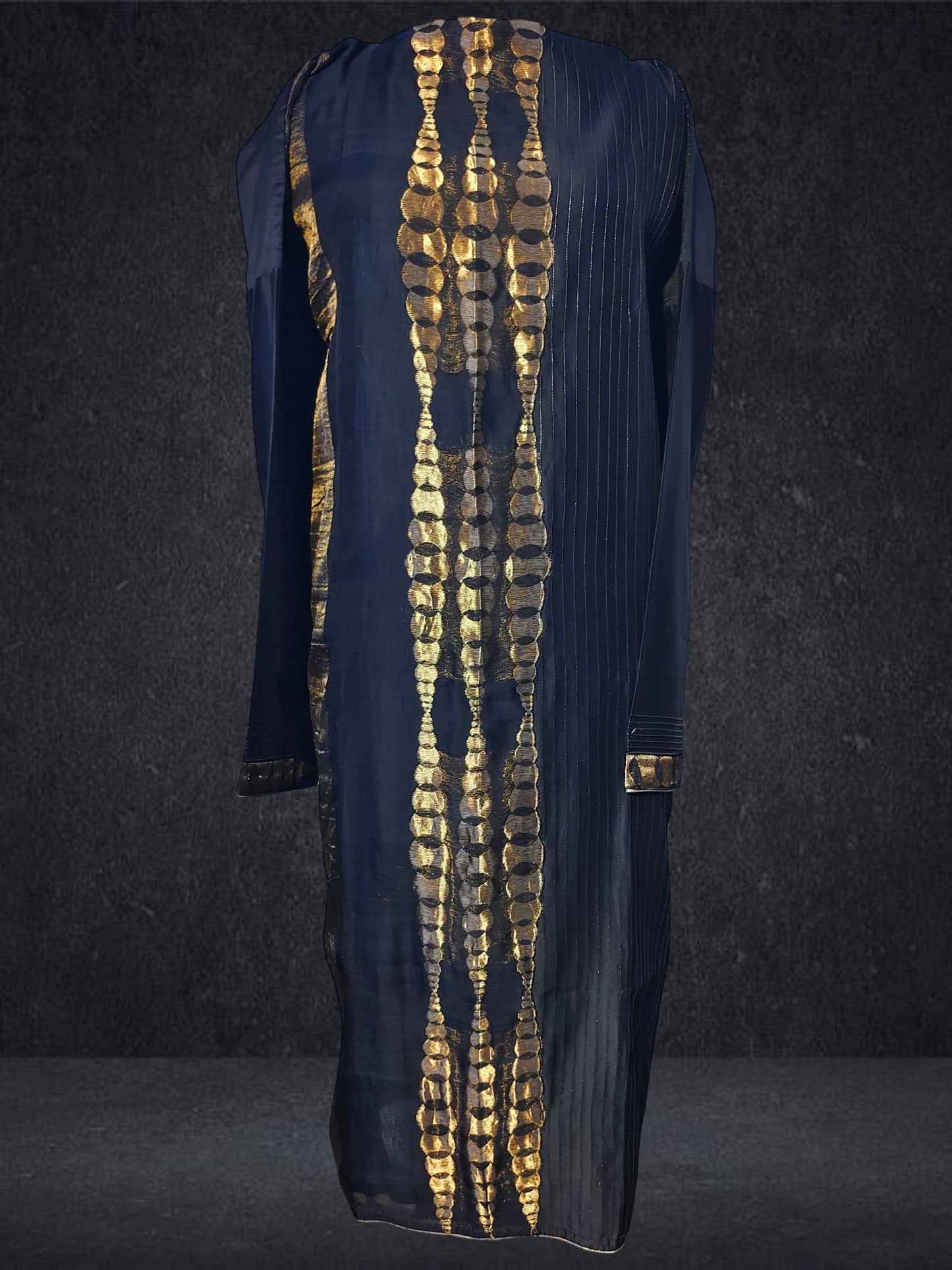 Semi Stitched Formal chanderi Suitset