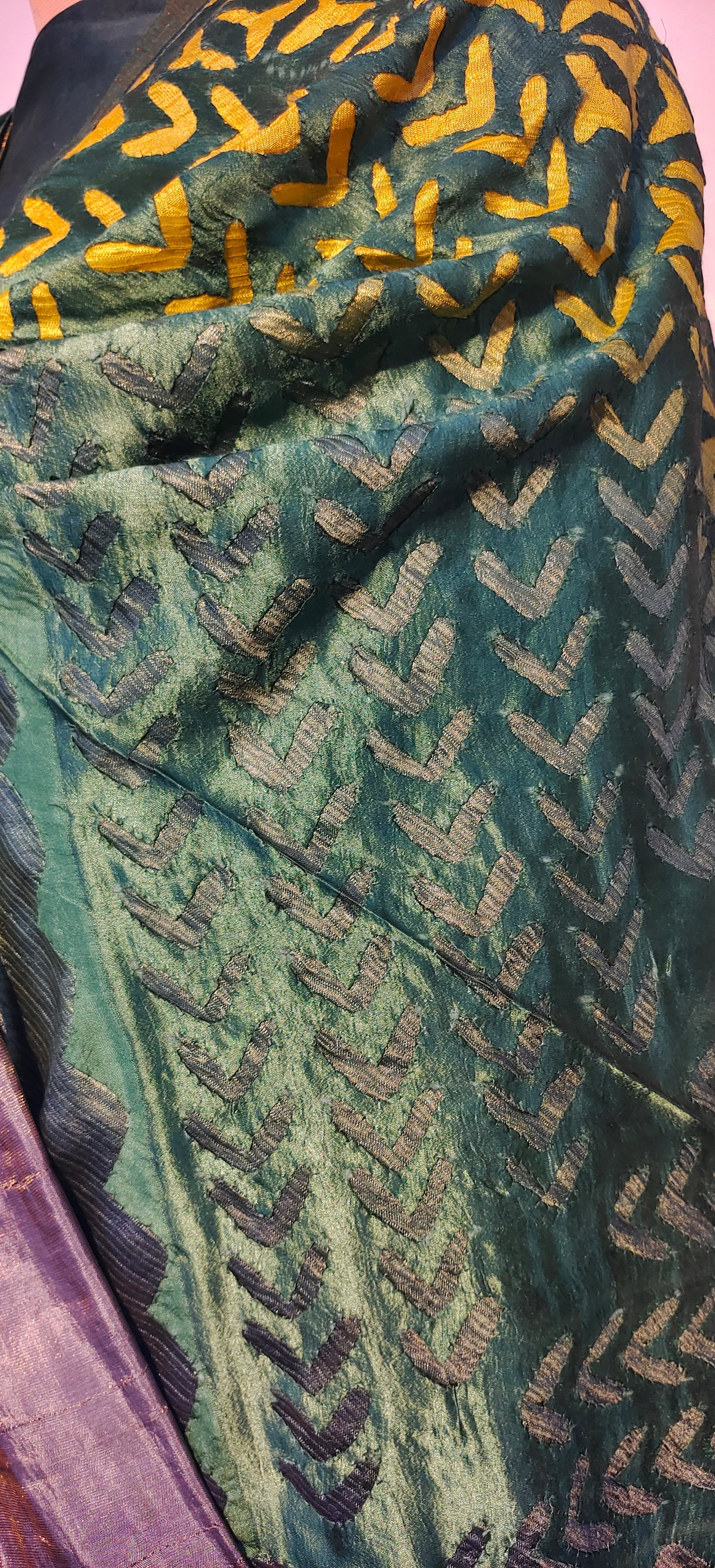 Semi Stitched Chanderi Kurta VISHAL KAPUR