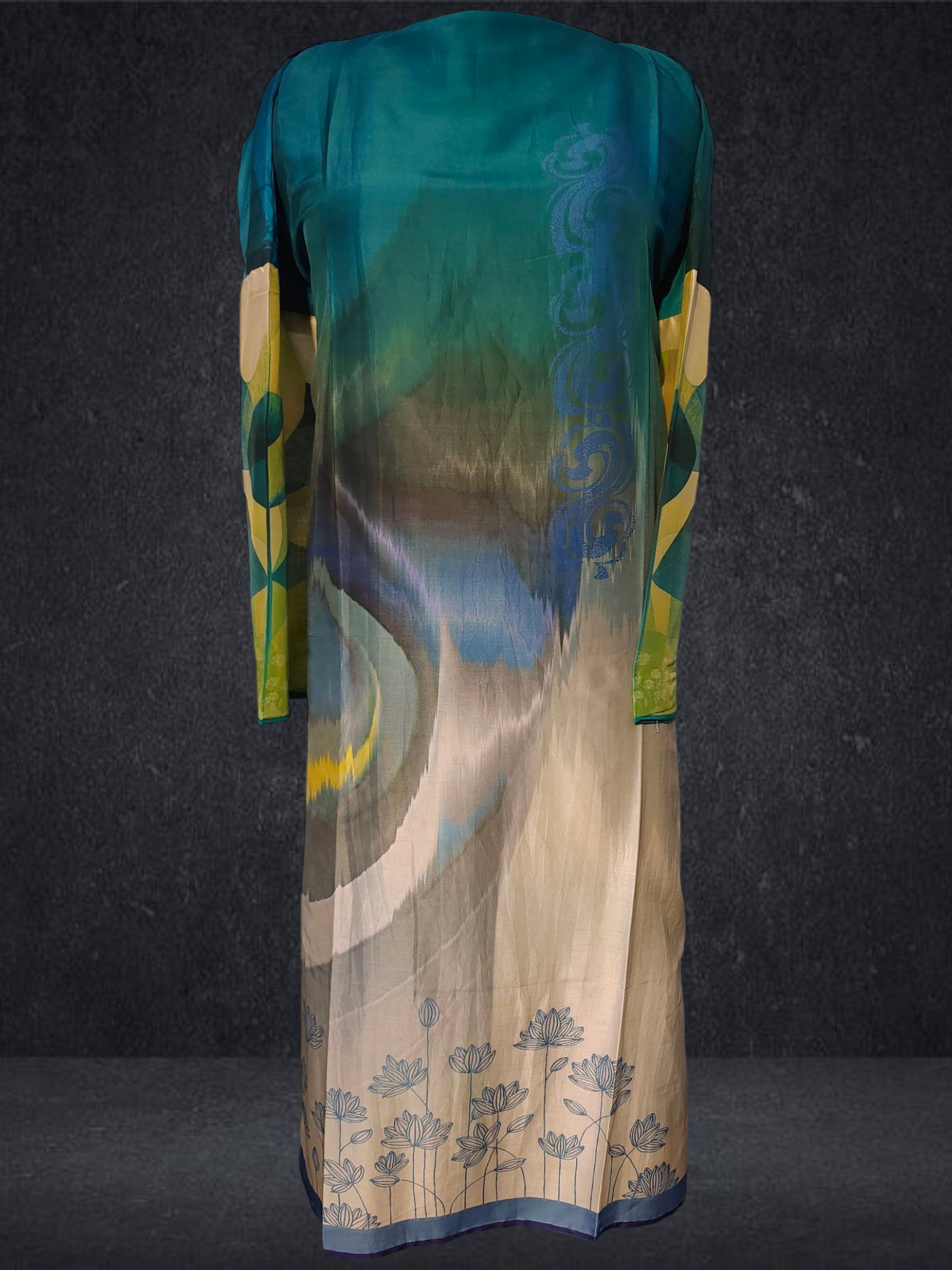 Semi Stitched Chanderi Casual Suitset VISHAL KAPUR