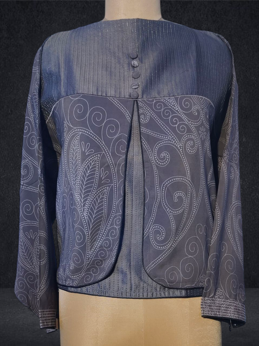 Semistitched Chanderi Ɓlouse