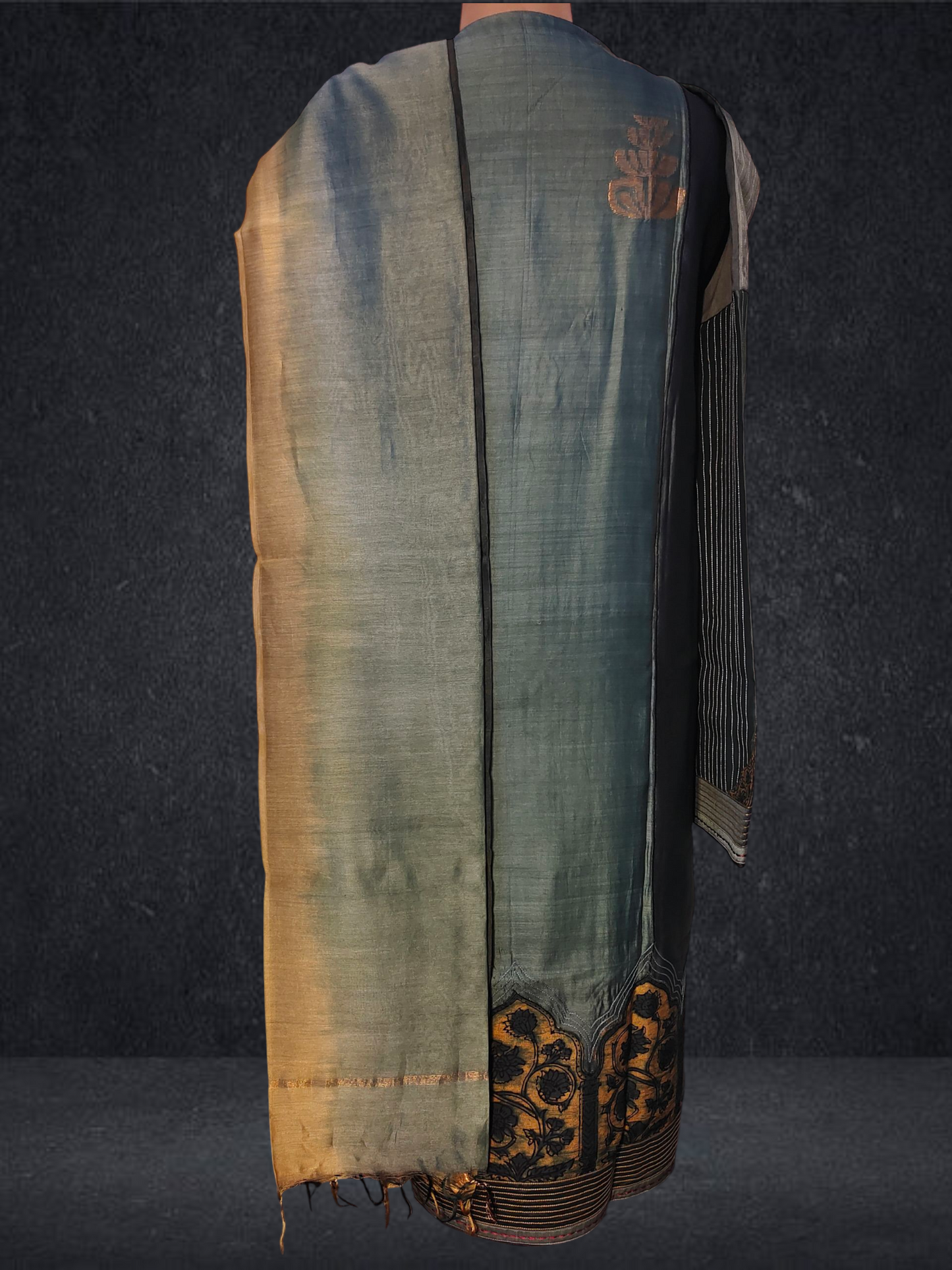 Semi Stitched Formal chanderi Suitset