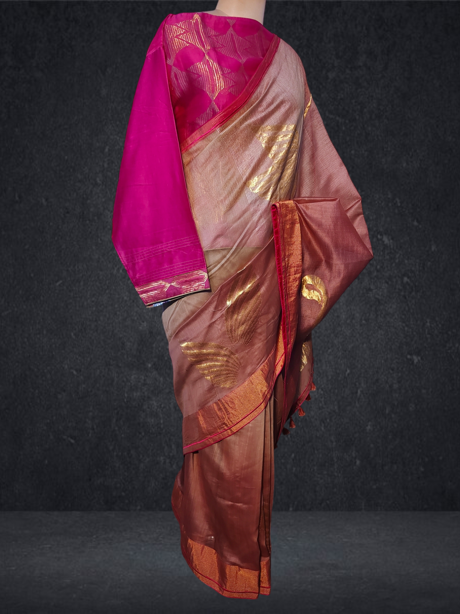 Formal Chanderi Zari Woven Saree VISHAL KAPUR